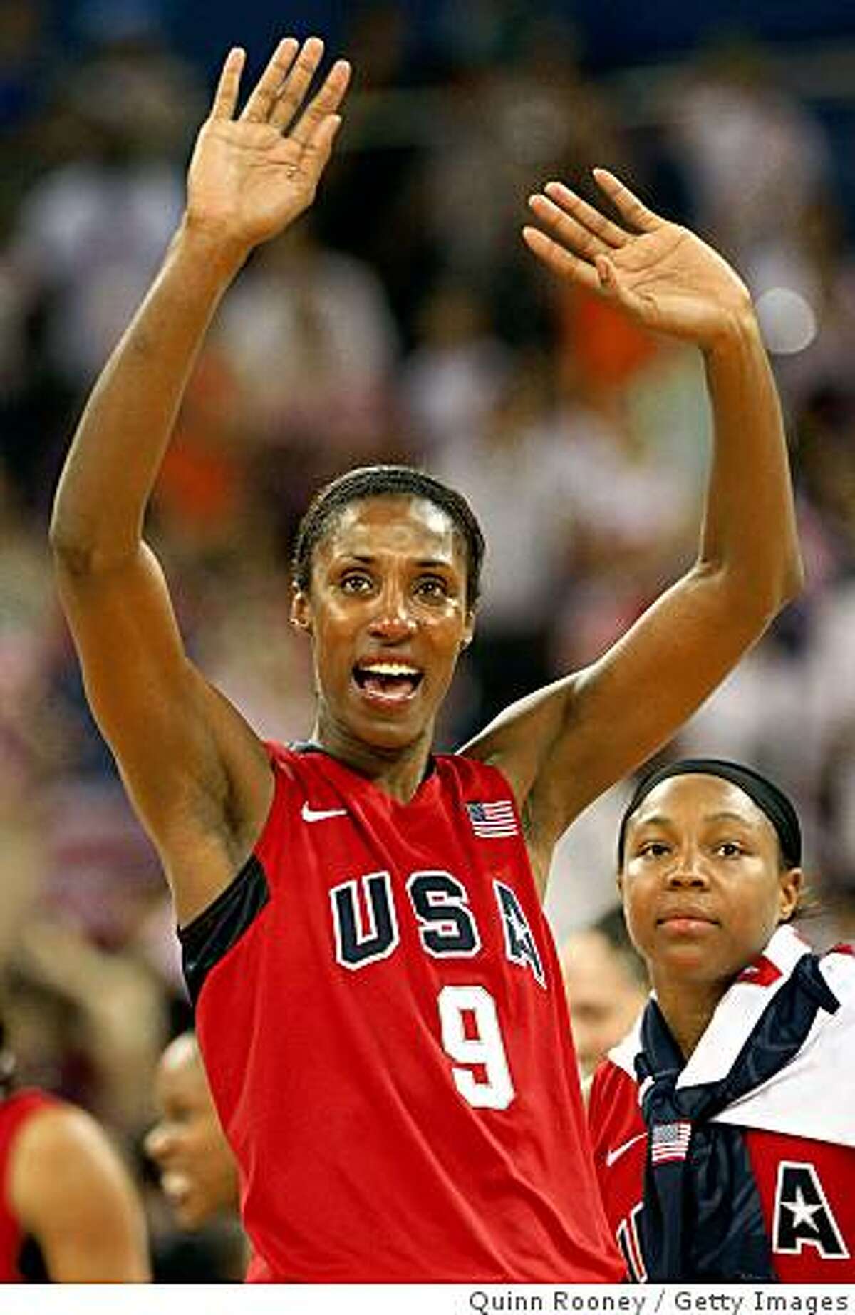 Lisa Leslie's golden glow