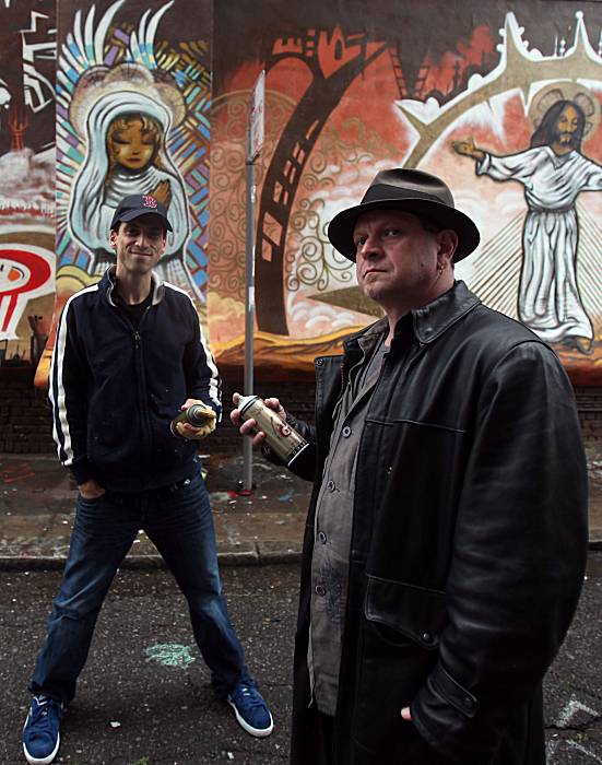 Making murals to keep the graffiti away