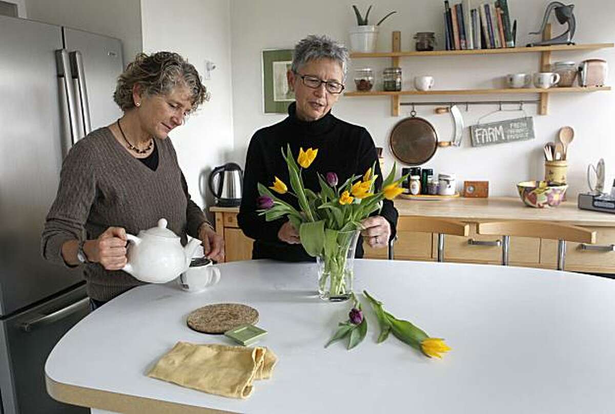 Pali Cooper, (left) and her partner Jeanne Rizzo at their home in Tiburon, Calif., on Saturday January 09, 2010. They were one of a handful of couples who were turned away by county clerks in March 2004 minutes after the California Supreme Court ordered same-sex marriages halted.
