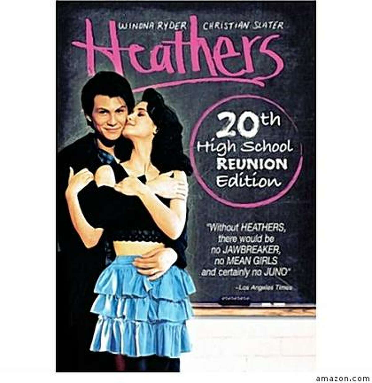 dvd cover: HEATHERS: 20th HIGH SCHOOL REUNION EDITION