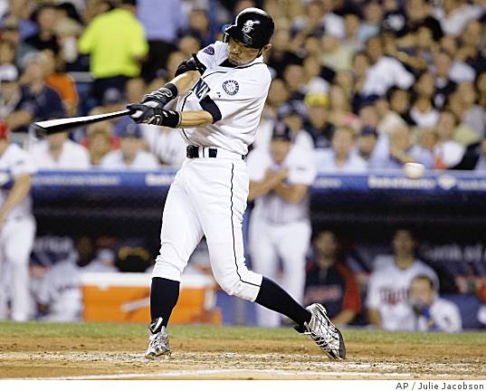 Ichiro has nothing on Tsuyoshi Shinjo except about 2,500 Major League hits