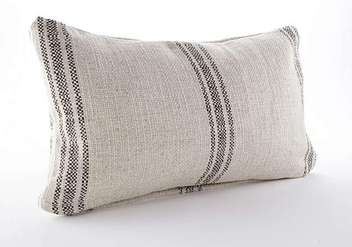 Pillows made of grain sacks