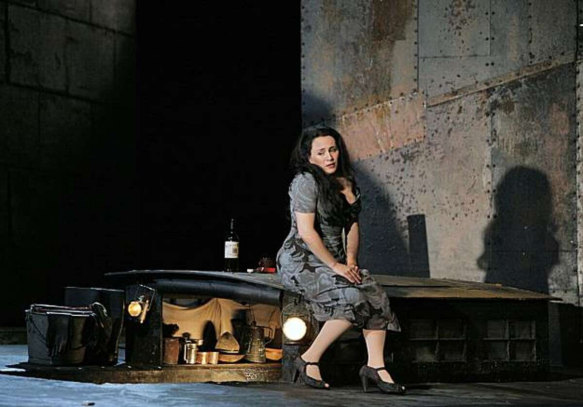 Patricia Racette (Giorgetta) in Puccini's Il Tabarro at San Francisco Opera