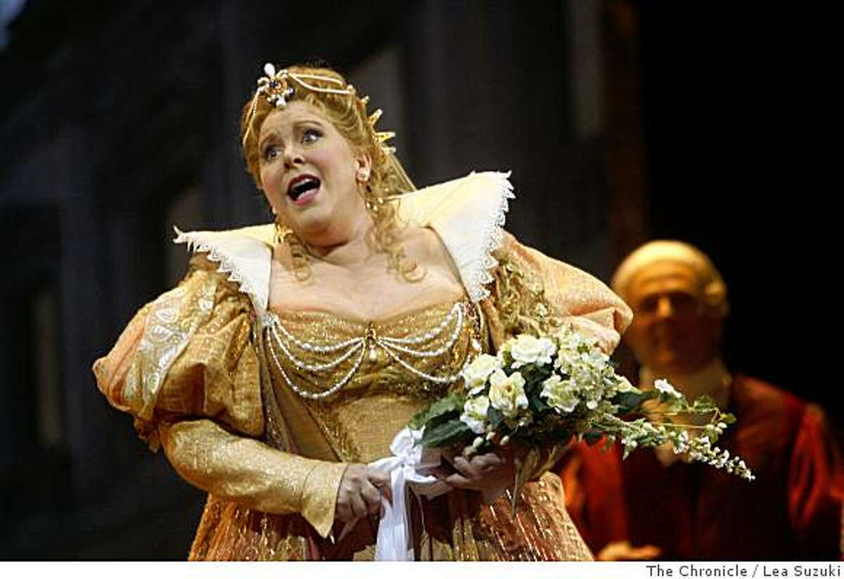 Ruth Ann Swenson performs as Ginevra during dress rehearsal for Ariodante at the War Memorial Opera House in San Francisco, Calif. on Thursday June 12, 2008. Photo By Lea Suzuki/ The Chronicle