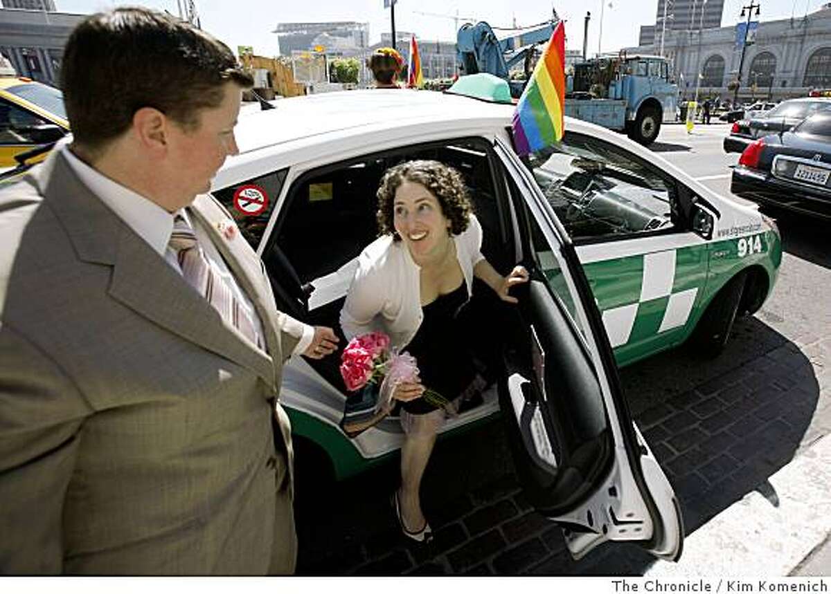 Eager couples flock to county clerks' offices