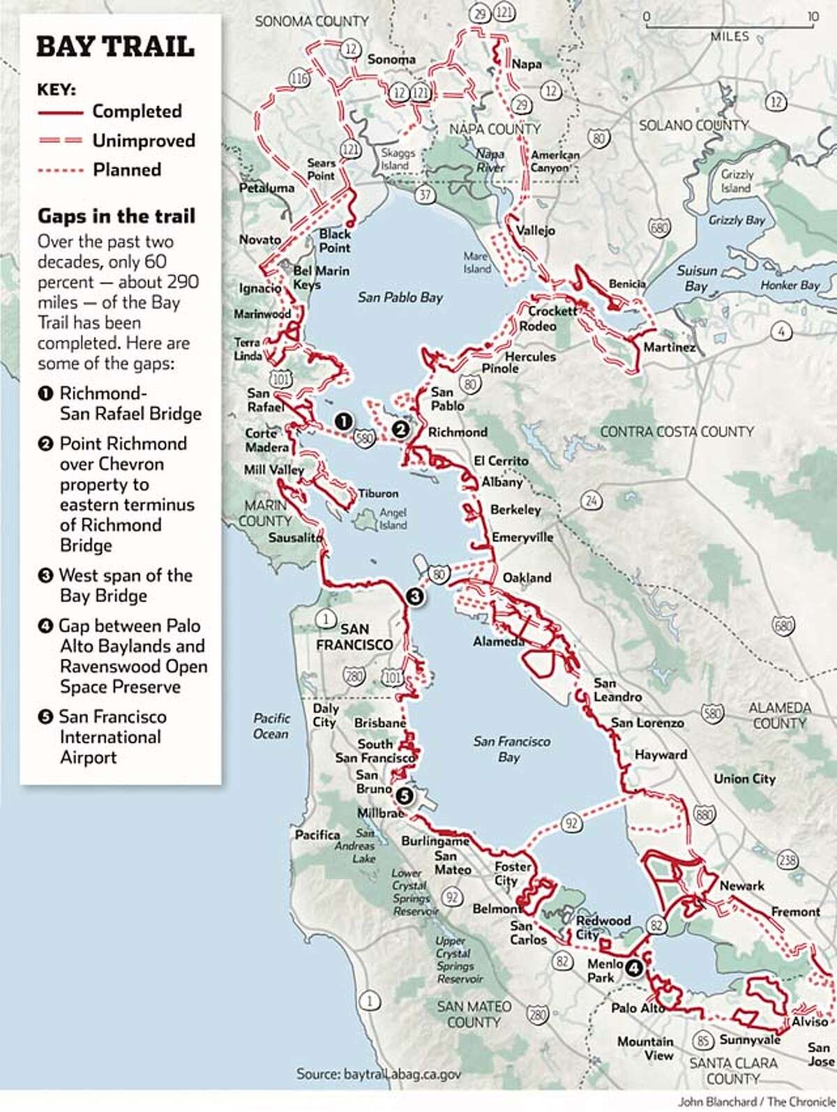 The Bay Trail Map