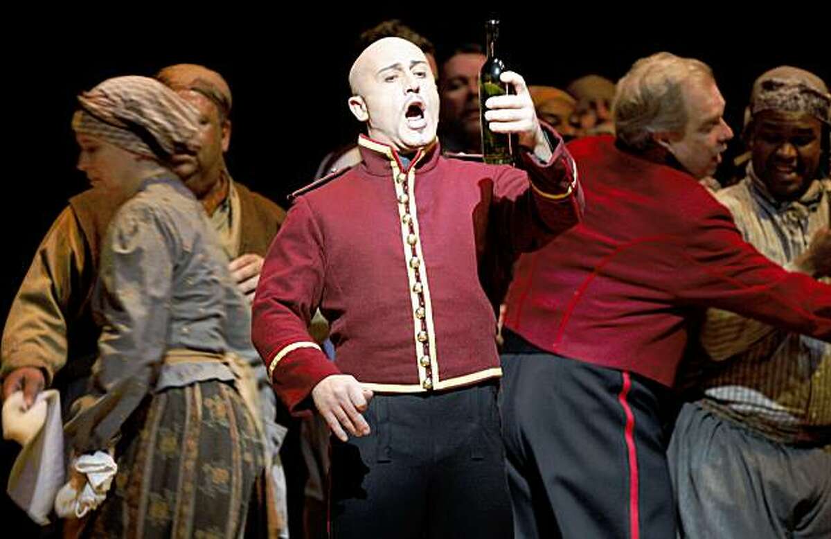 Marco Vratogna plays Lago in San Francisco Opera production of Otello Thursday Nov 5, 2009