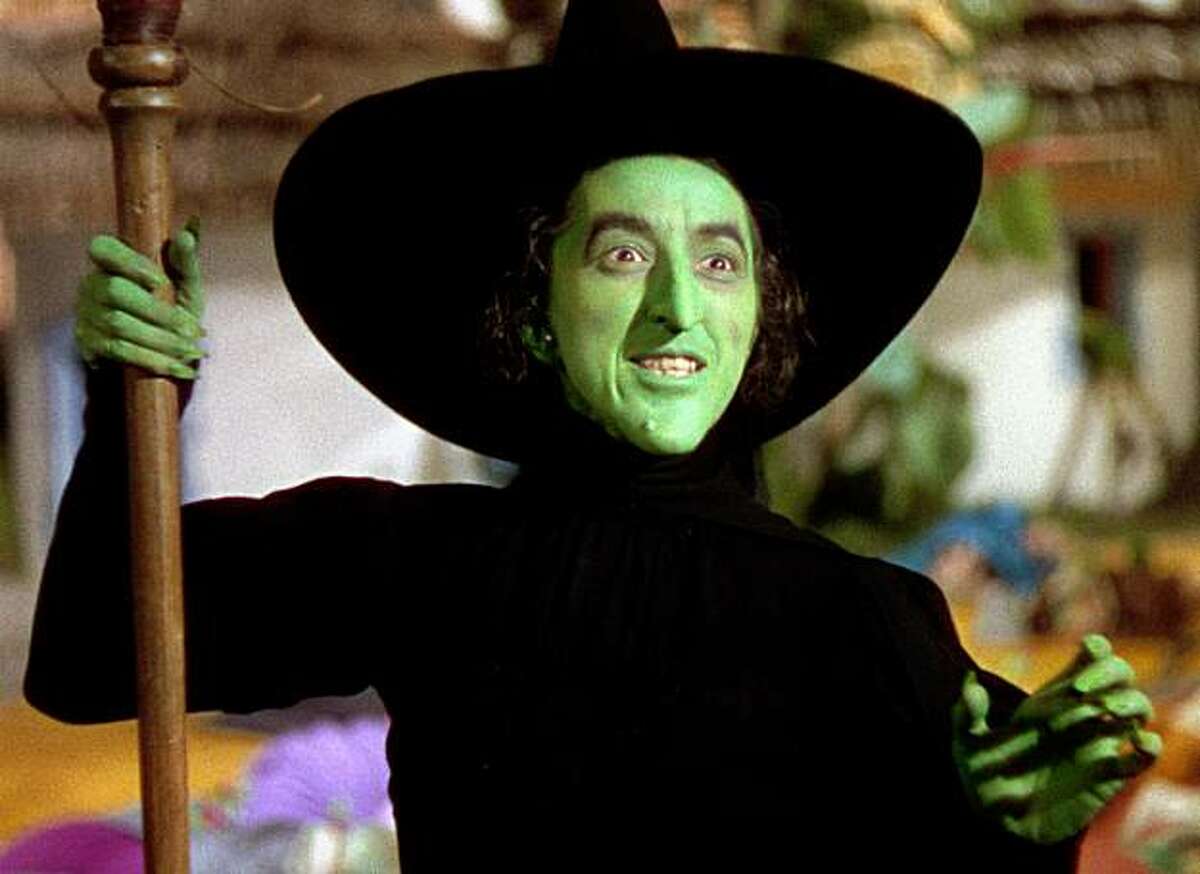 Margaret Hamilton as The Wicked Witch of the East in "The Wizard of Oz."