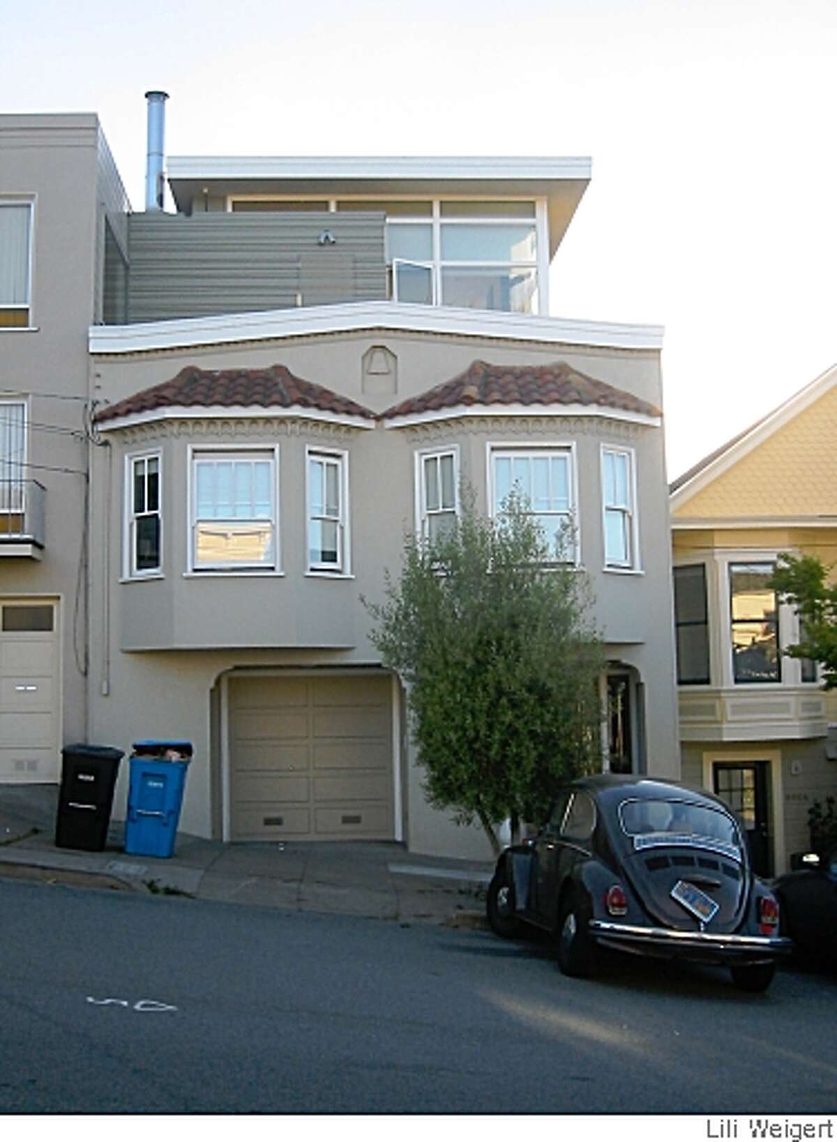A house in the Marina District referred to in 5/25/08 Real Estate story by Lili Weigert as the Jetson House. It shows how incongruous plans can sometimes get city approval.