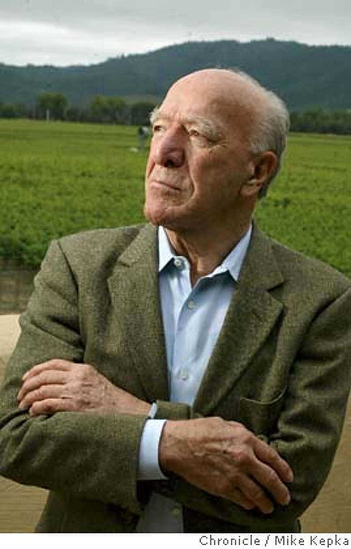 ###Live Caption:mondavi095_mk.jpg Robert Mondavi will turn be turn 90 on June18, 2003. He is the owner of a wine empire famous throughout the world. 6/9/03 in Oakville. MIKE KEPKA / The San Francisco Chronicle###Caption History:mondavi095_mk.jpg Robert Mondavi will turn be turn 90 on June18, 2003. He is the owner of a wine empire famous throughout the world. 6/9/03 in Oakville. MIKE KEPKA / The San Francisco Chronicle###Notes:###Special Instructions:MANADATORY CREDIT FOR PHOTOG AND SF CHRONICLE/ NO SALES-MAGS OUT