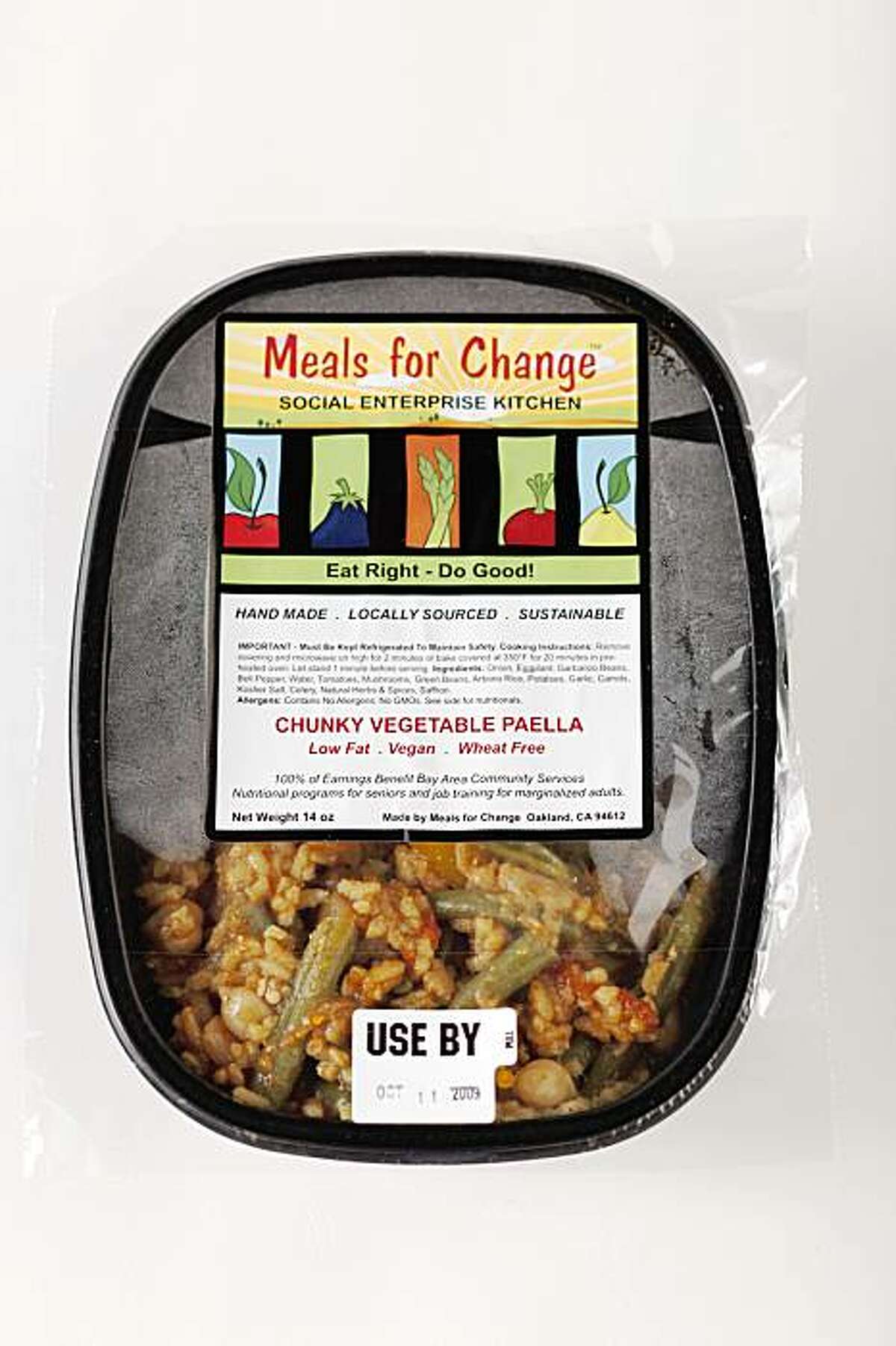Meals for Change, rrepared meals to serve 2 people, profits benefit Meals on Wheels in San Francisco, Calif., on October 7, 2009.