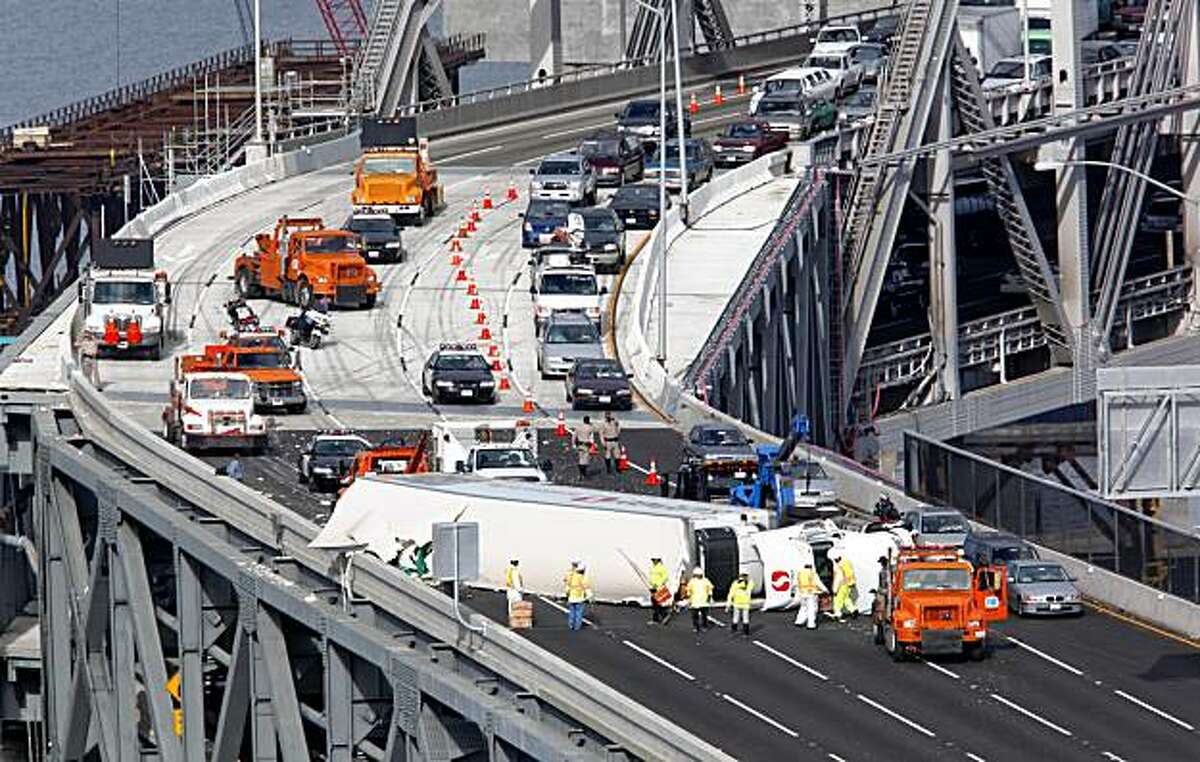 Bay Bridge reopens after crash on upper deck