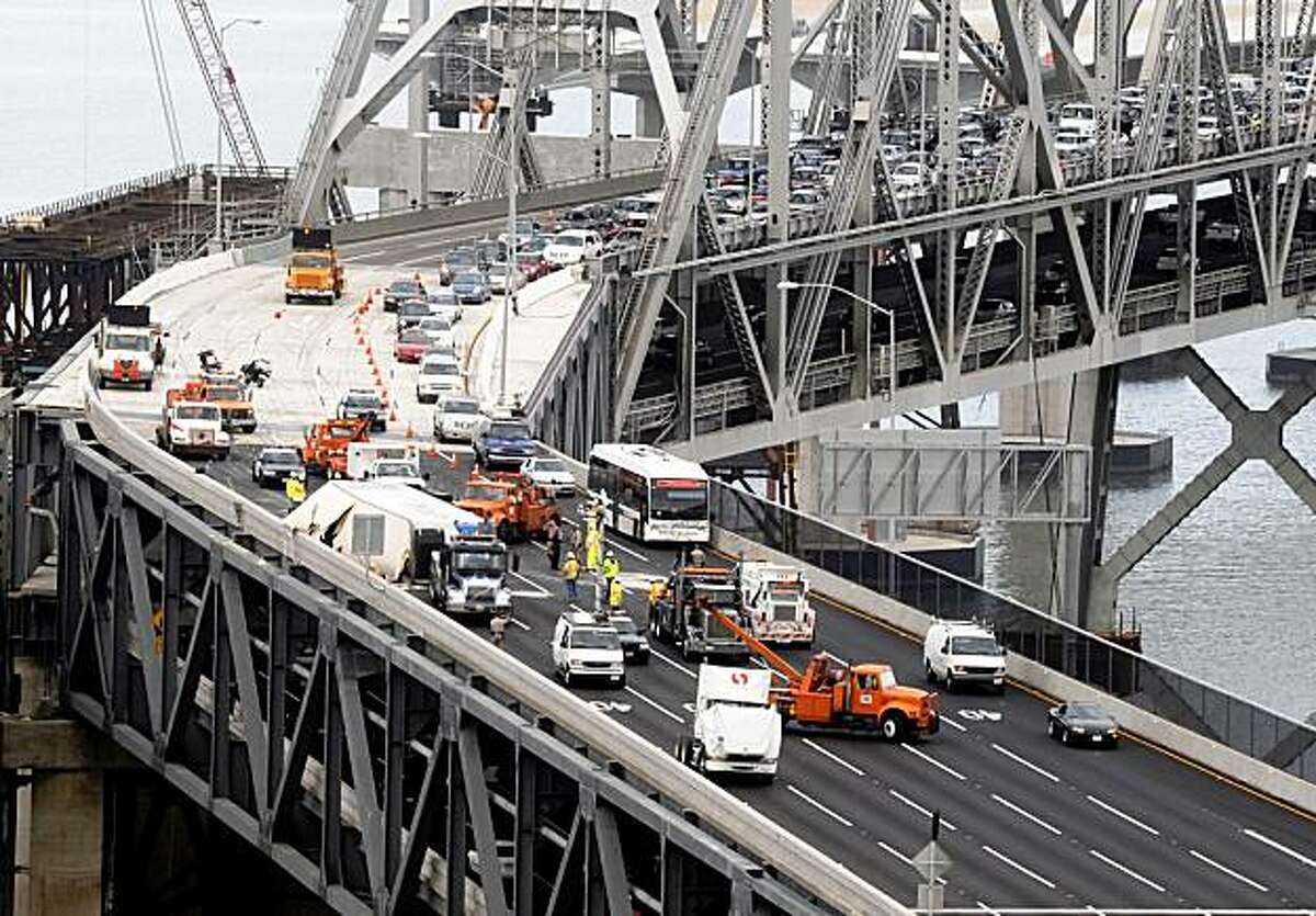 Bay Bridge reopens after crash on upper deck