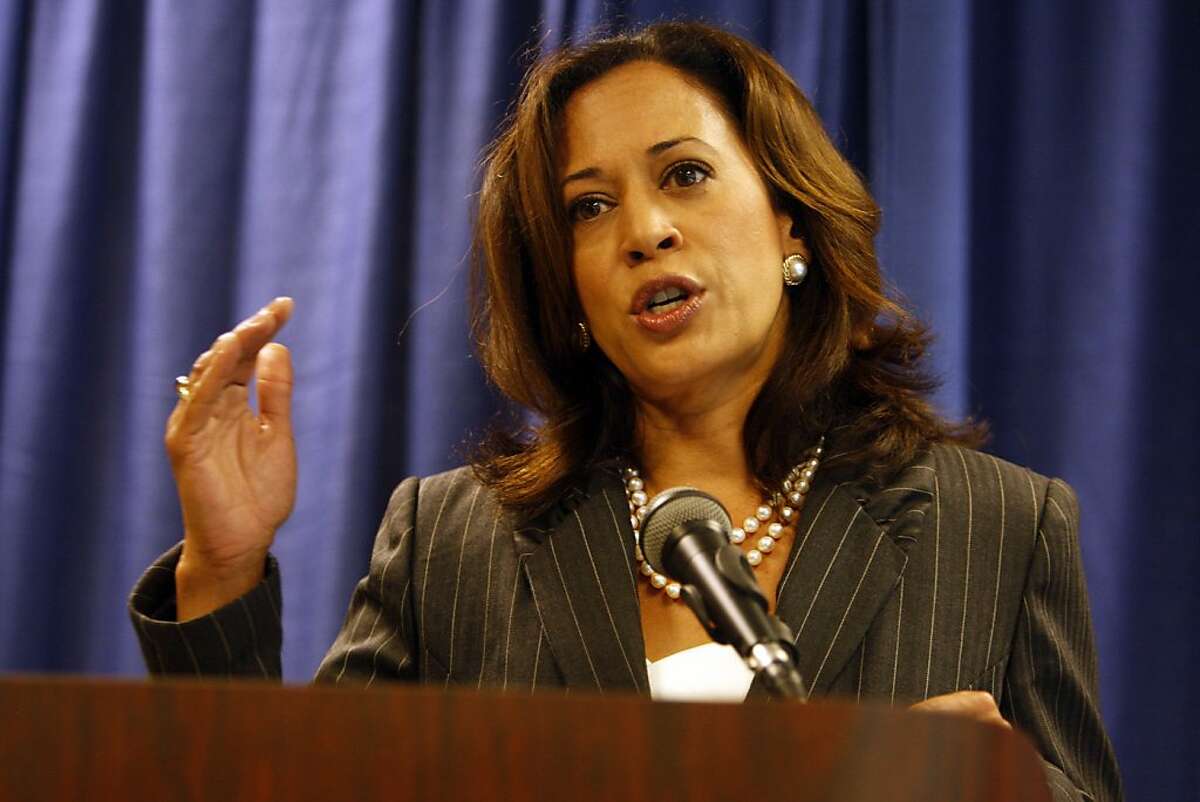Attorney General Kamala Harris held a press conference to announce an enforcement action related to a wide-ranging mortgage fraud on Thursday, August 18, 2011 at the State Building in San Francisco, Calif.