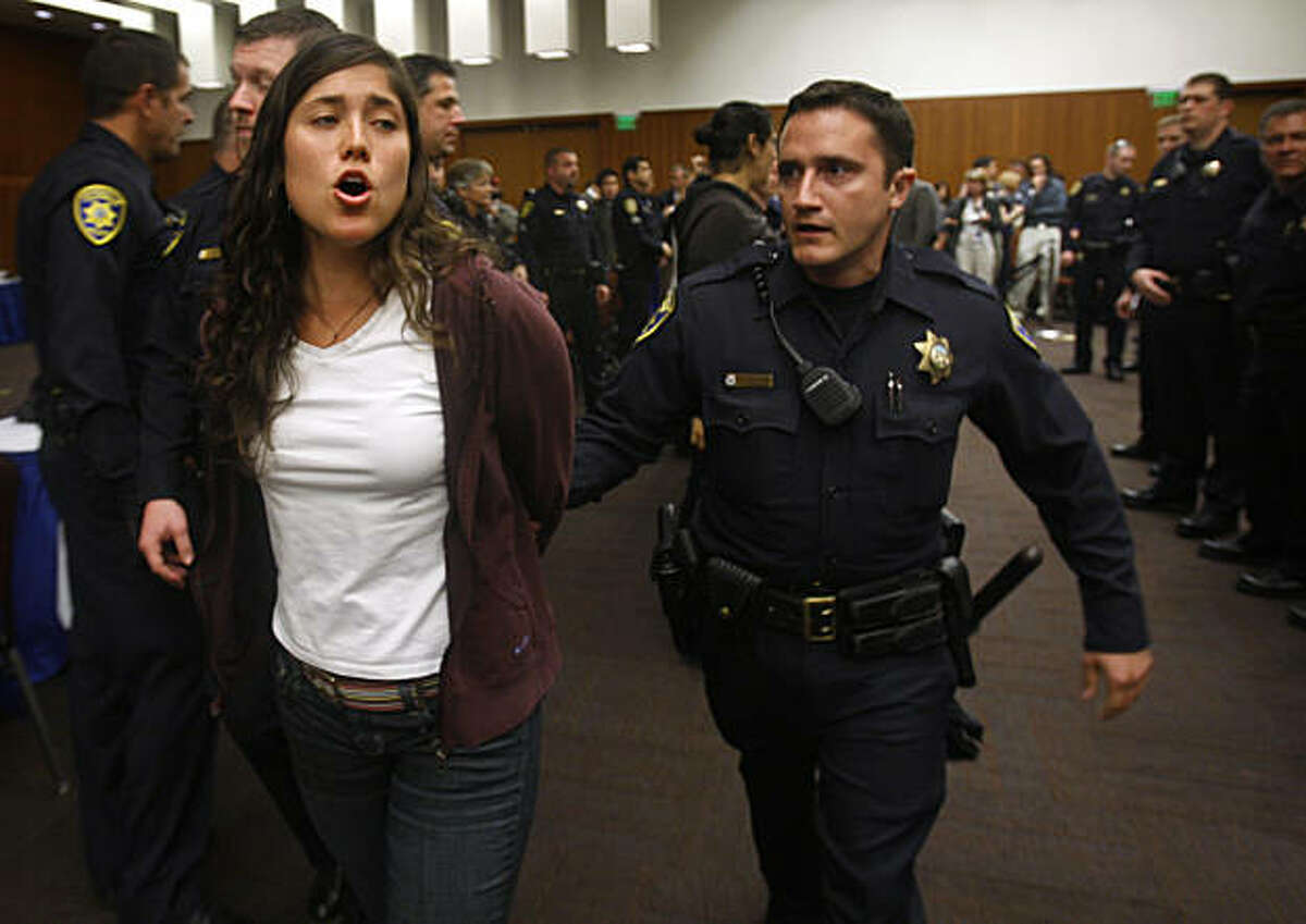 14 arrested at raucous UC regents meeting