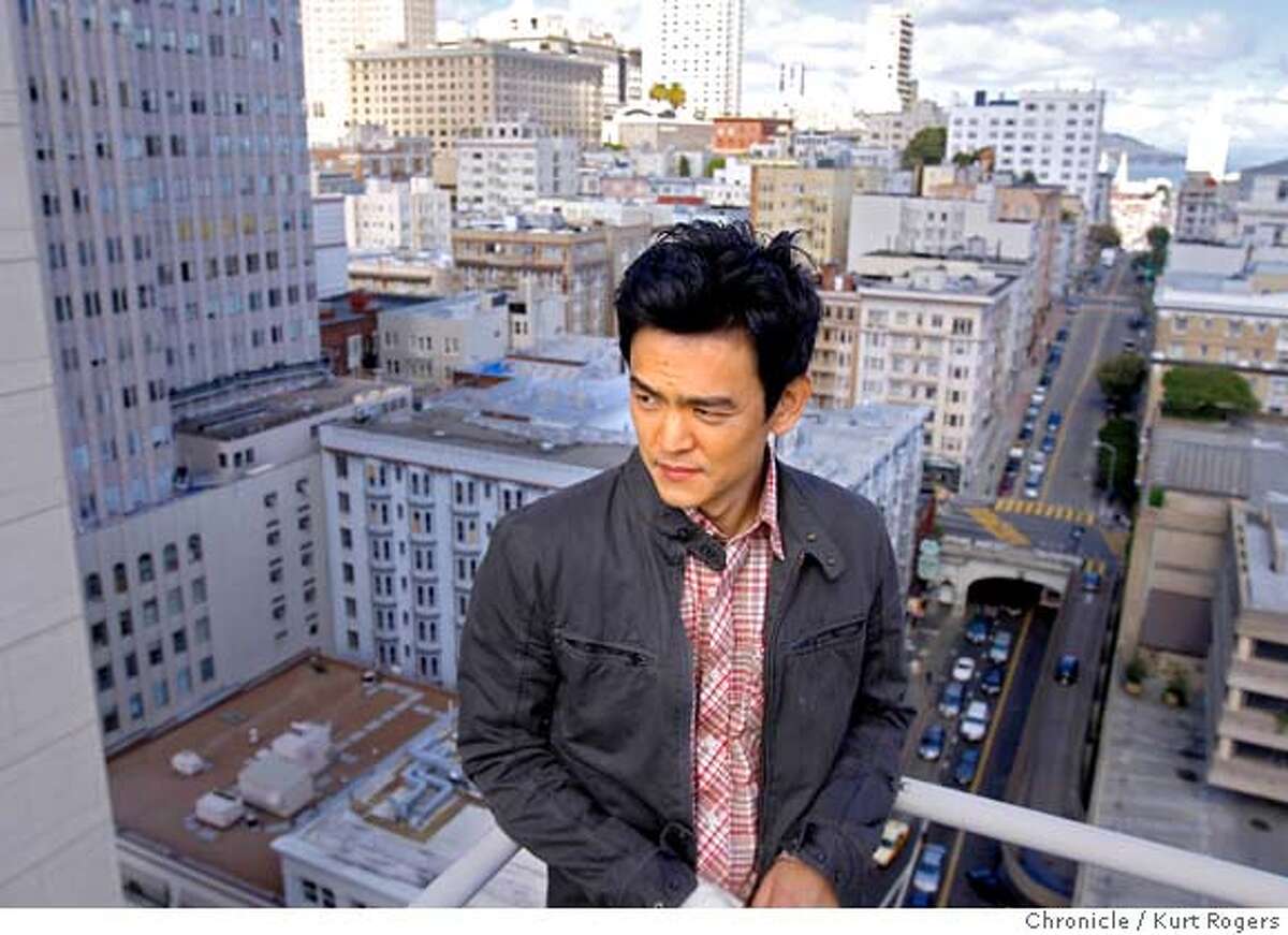 John Cho who is in town for the opening of his new movie Harold and Kumar showing at the Asian Film Festival. He was photographed on top of the Campton Place Hotel in San Francisco Saturday March 15 2008. Photo By Kurt Rogers / San Francisco Chronicle