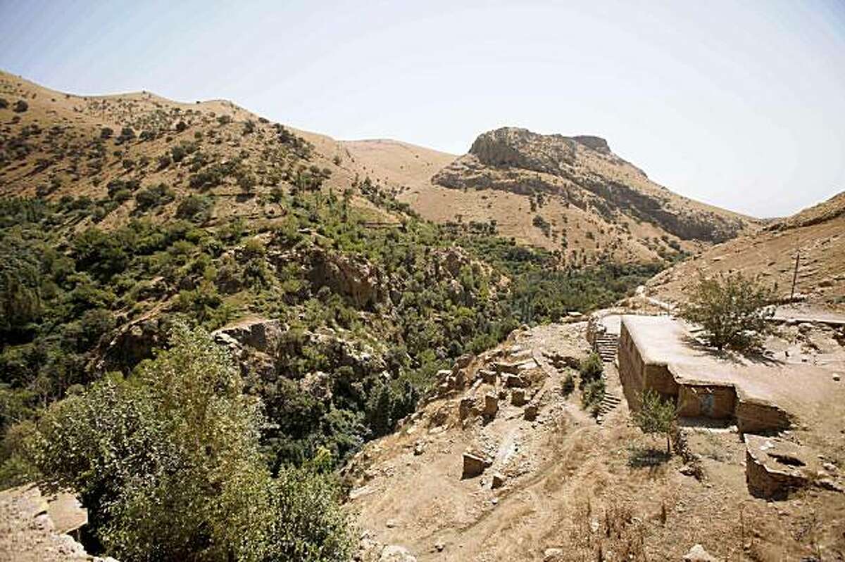 A general view of the Iran-Iraq border where three American hikers disappeared near Sulaimaniyah, 260 kilometers (160 miles) northeast of Baghdad, Iraq is shown Tuesday, Aug. 4, 2009. Despite a fledgling tourism boom, going off the beaten path in Kurdistan is a highly risky endeavor, as three Americans discovered after they apparently wandered down the wrong side of a mountain last week and were taken into custody by Iranian border guards. (AP Photo/Hadi Mizban)