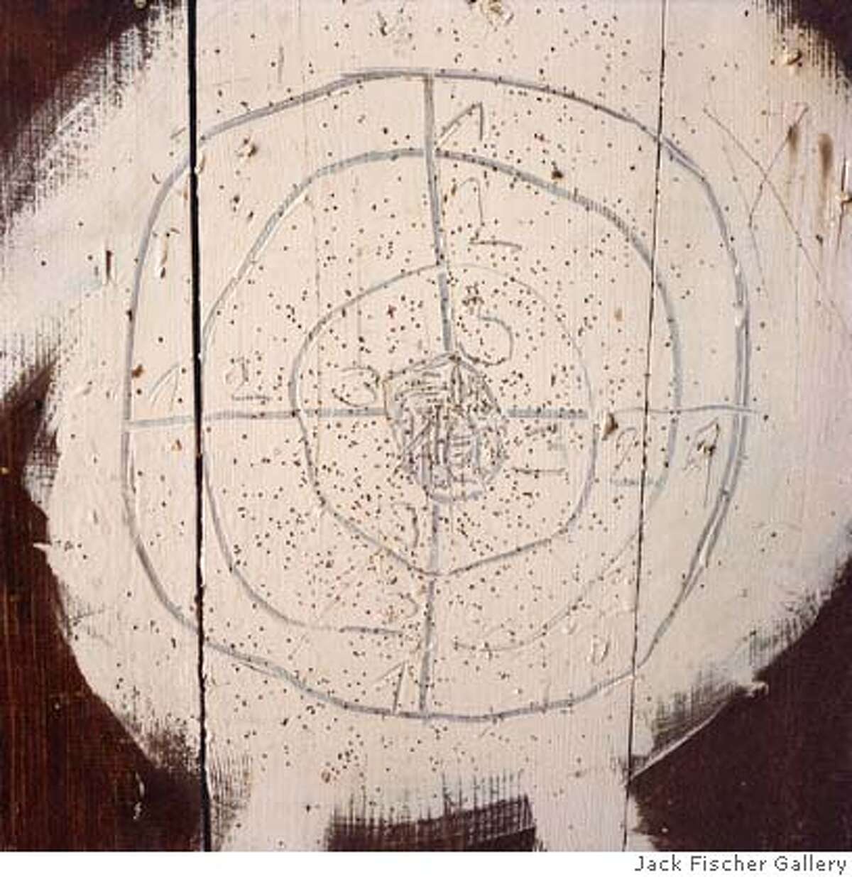 ###Live Caption:" The Handmade Target" (2008) Lightjet C-print by Airyka Rockefeller 22x22 in.###Caption History:" The Handmade Target" (2008) Lightjet C-print by Airyka Rockefeller 22x22 in.###Notes:###Special Instructions: