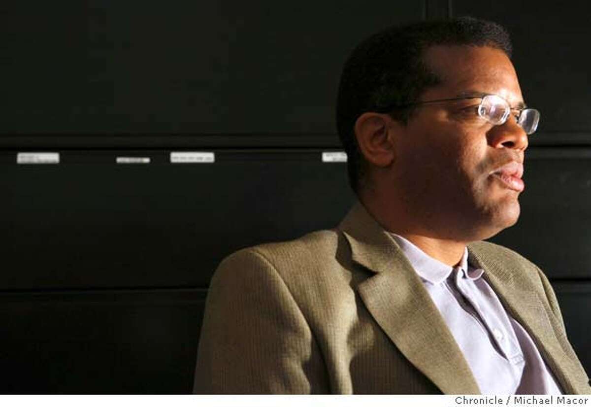 Dr. Tony Iton, head of the Alameda County Health Services, in his downtown Oakland, Calif., office on March 19, 2008. He is part of a PBS special coming out next week called "Unnatural Causes". Dr. Iton believes whether or not an individual has health care insurance is far less a predictor of long-term health that many other factors, particularly education. Photo by Michael Macor/ San Francisco Chronicle
