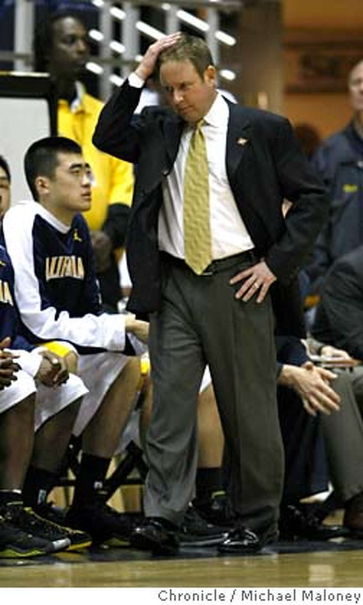 ###Live Caption:Cal Bears head coach Ben Braun paces the sidelines. The Cal Bears men's basketball team hosts the New Mexico Lobos in the first round of the National Invitation Tournament on Wednesday, March18, 2008 at Haas Pavilion on the UC Berkeley (Calif.) campus. The Bears won 68-66. Photo by Michael Maloney / San Francisco Chronicle###Caption History:Cal Bears head coach Ben Braun paces the sidelines. The Cal Bears men's basketball team hosts the New Mexico Lobos in the first round of the National Invitation Tournament on Wednesday, March18, 2008 at Haas Pavilion on the UC Berkeley (Calif.) campus. The Bears won 68-66. Photo by Michael Maloney / San Francisco Chronicle###Notes:***roster###Special Instructions:MANDATORY CREDIT FOR PHOTOG AND SAN FRANCISCO CHRONICLE/NO SALES-MAGS OUT