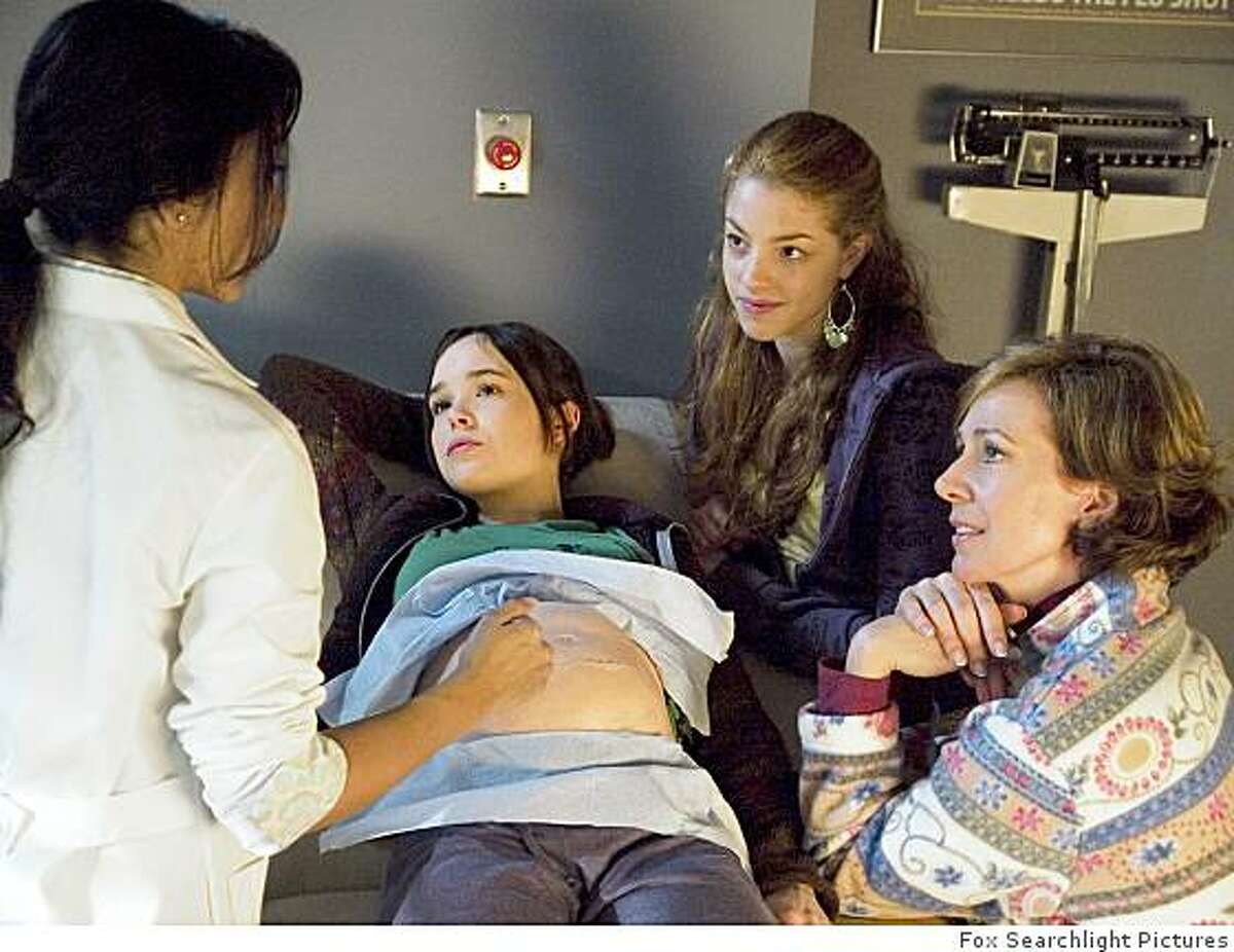 From left: Ellen Page and Olivia Thirlby, and Allison Janney in "Juno".