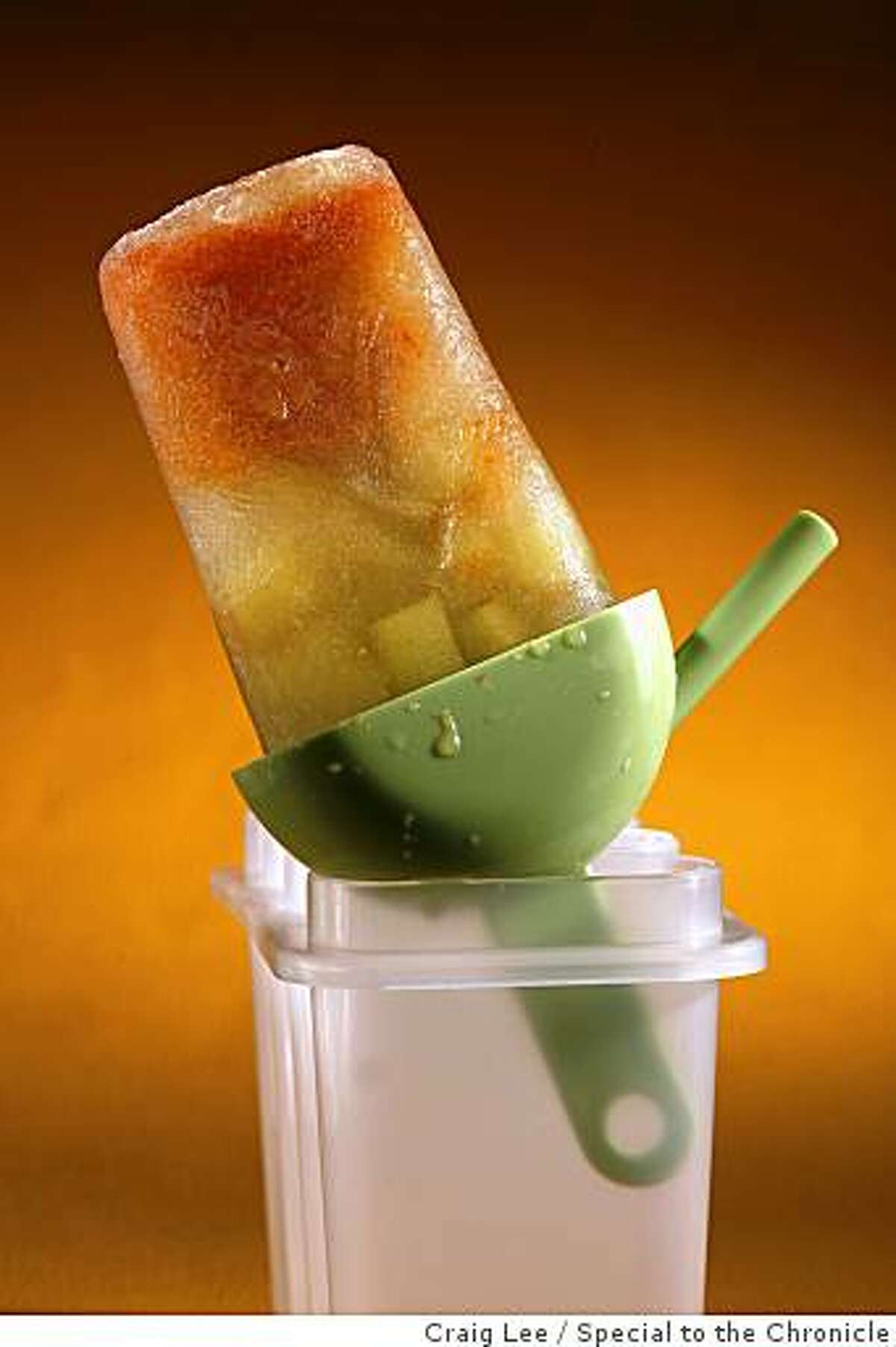 Mexican cucumber popsicle. Food styled by Rachael Daylong. Photo by Craig Lee