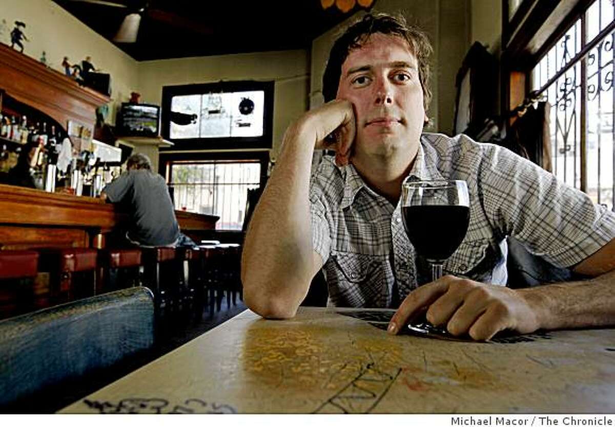 Martin Sargent, at the Uptown Bar in the Mission on Wednesday July 2, 2009, in San Francisco, Calif. Sargent entered the contest, "A Really Goode Job" produced by the Murphy-Goode Winery in which the winner would be paid $60,000 to run an online site to promote the business through social media. Even though Sargent received more votes, from the public, than anyone else he never even made it into the top 50.