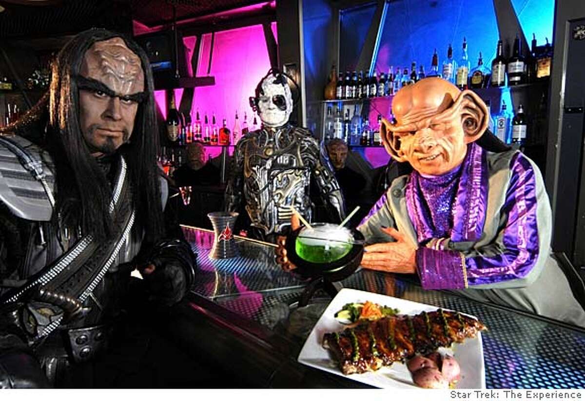 TRAVEL DESTINATIONS LAS VEGAS -- At Quark's, an eatery that is part of Star Trek: The Experience at the Las Vegas Hilton, characters from "Star Trek" movies and television shows serve up cosmic brews. Photo courtesy Star Trek: The Experience