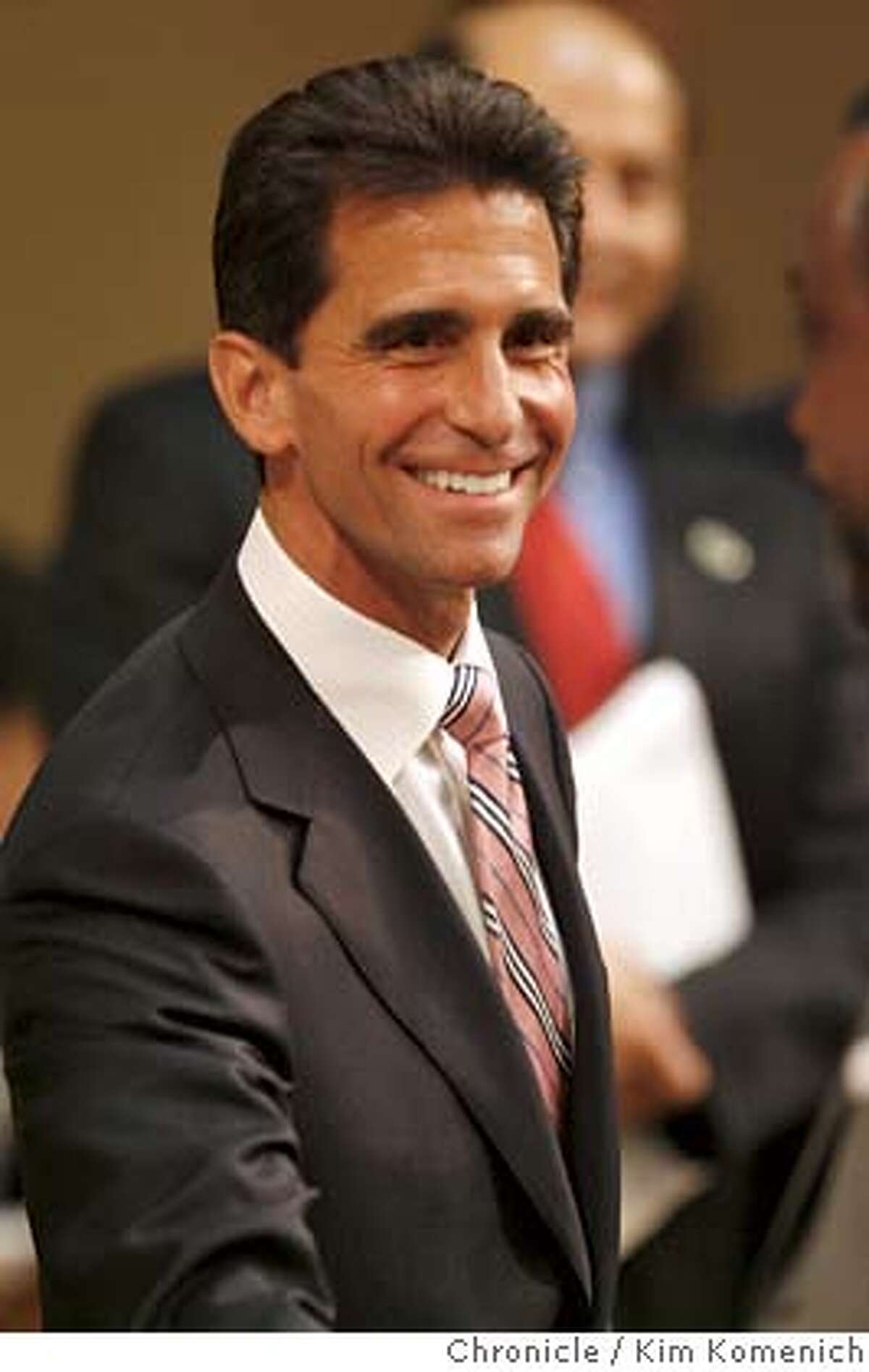 SCHWARZENEGGER10_110_KK.JPG California State Assemblyman Mark Leno on the Asssembly floor before California Gov. Arnold Schwarzenegger gives the 2007 State of the State Address. Photo by Kim Komenich/The Chronicle Ran on: 03-17-2007 State Sen. Carole Migden is seeking a second four-year term in the upper house. Ran on: 03-17-2007 State Sen. Carole Migden is seeking a second four-year term in the upper house. Ran on: 04-23-2007 S.F. lawmakers Mark Leno, left, and Carole Midgen, right, said they are working to make the city safe for immigrants. ALSO Ran on: 04-23-2007 S.F. lawmakers Mark Leno, left, and Carole Midgen, right, said they are working to make the city safe for immigrants. ALSO Ran on: 09-08-2007 Assemblyman Mark Leno authored two previous bills that would have legalized same-sex marriage. ALSO Ran on: 09-17-2007 Assemblyman Mark Leno sponsored the bill approved this month. ALSO Ran on: 11-18-2007 Mayor Gavin Newsom and Supervisors President Aaron Peskin confer in January. They now dont see eye to eye on trip to China. �2007, San Francisco Chronicle/Kim Komenich MANDATORY CREDIT FOR PHOTOG AND SAN FRANCISCO CHRONICLE/NO SALES-MAGS OUT
