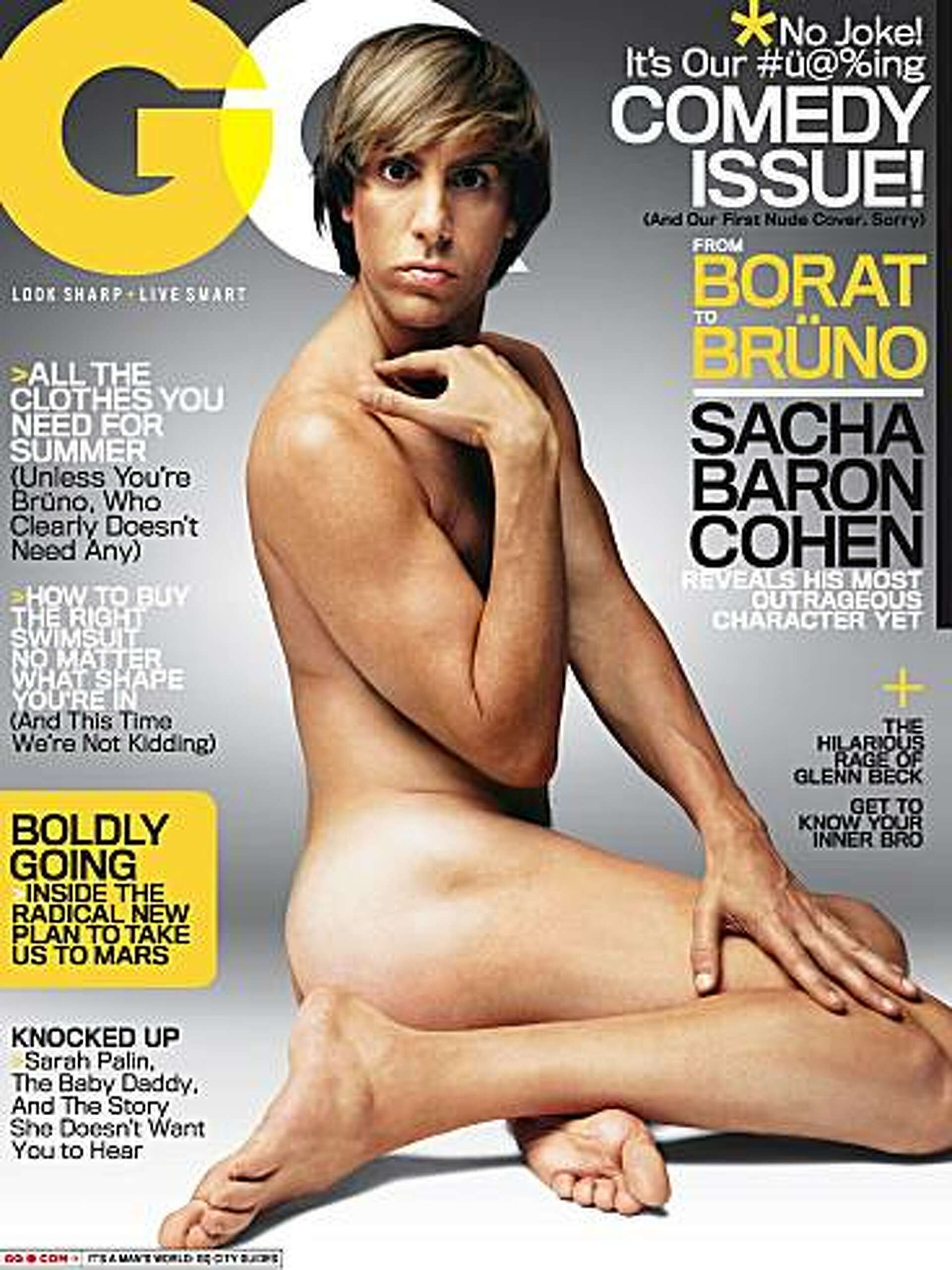 Sacha Cohens gay Bruno gets top billing in GQ, film
