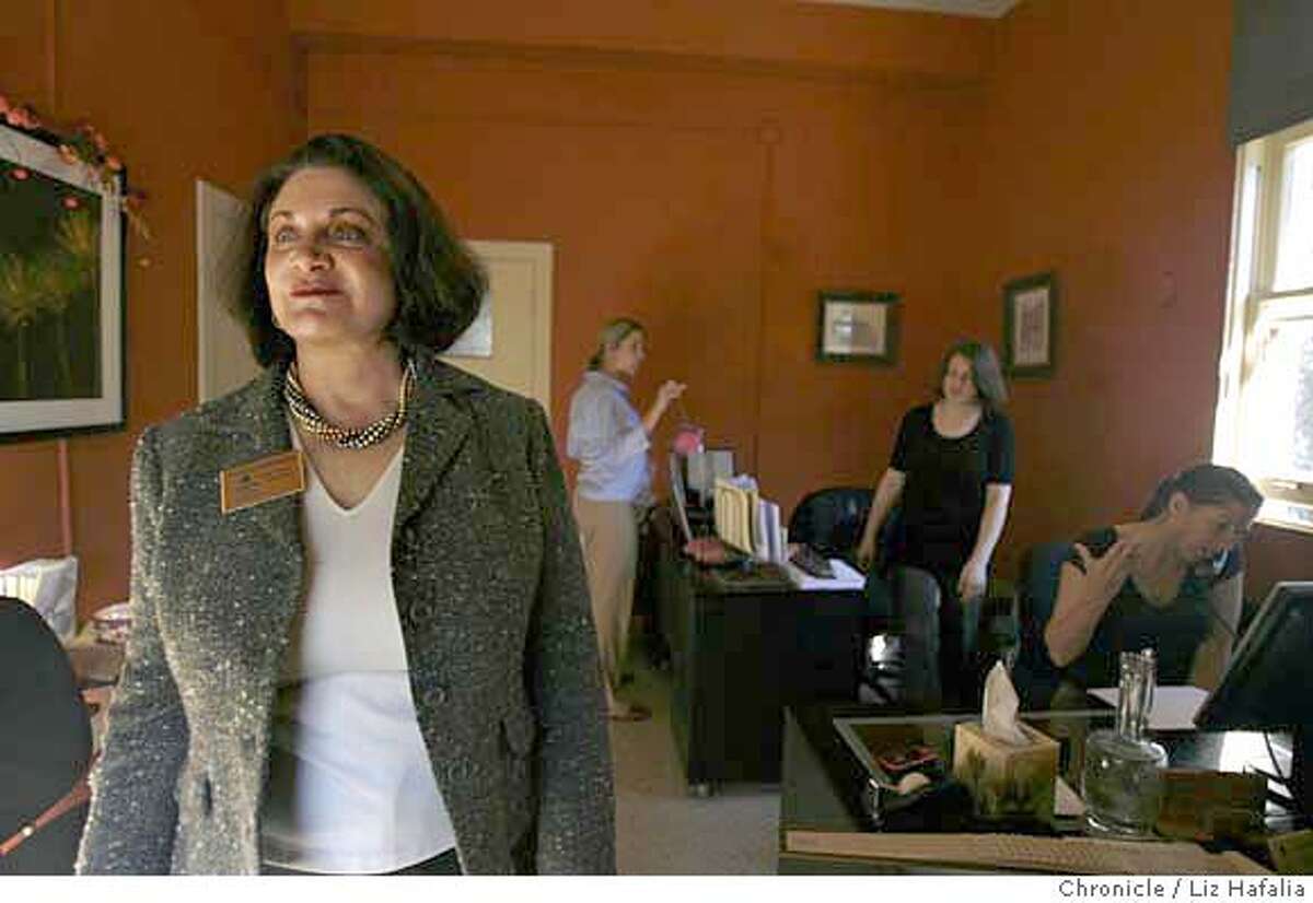 Linda Leary, owner of Reliable Caregivers Inc., a SF home-health agency, at her office. Photo by Liz Hafalia/San Francisco Chronicle �2008, San Francisco Chronicle/ Liz Hafalia MANDATORY CREDIT FOR PHOTOG AND SAN FRANCISCO CHRONICLE. NO SALES- MAGS OUT.