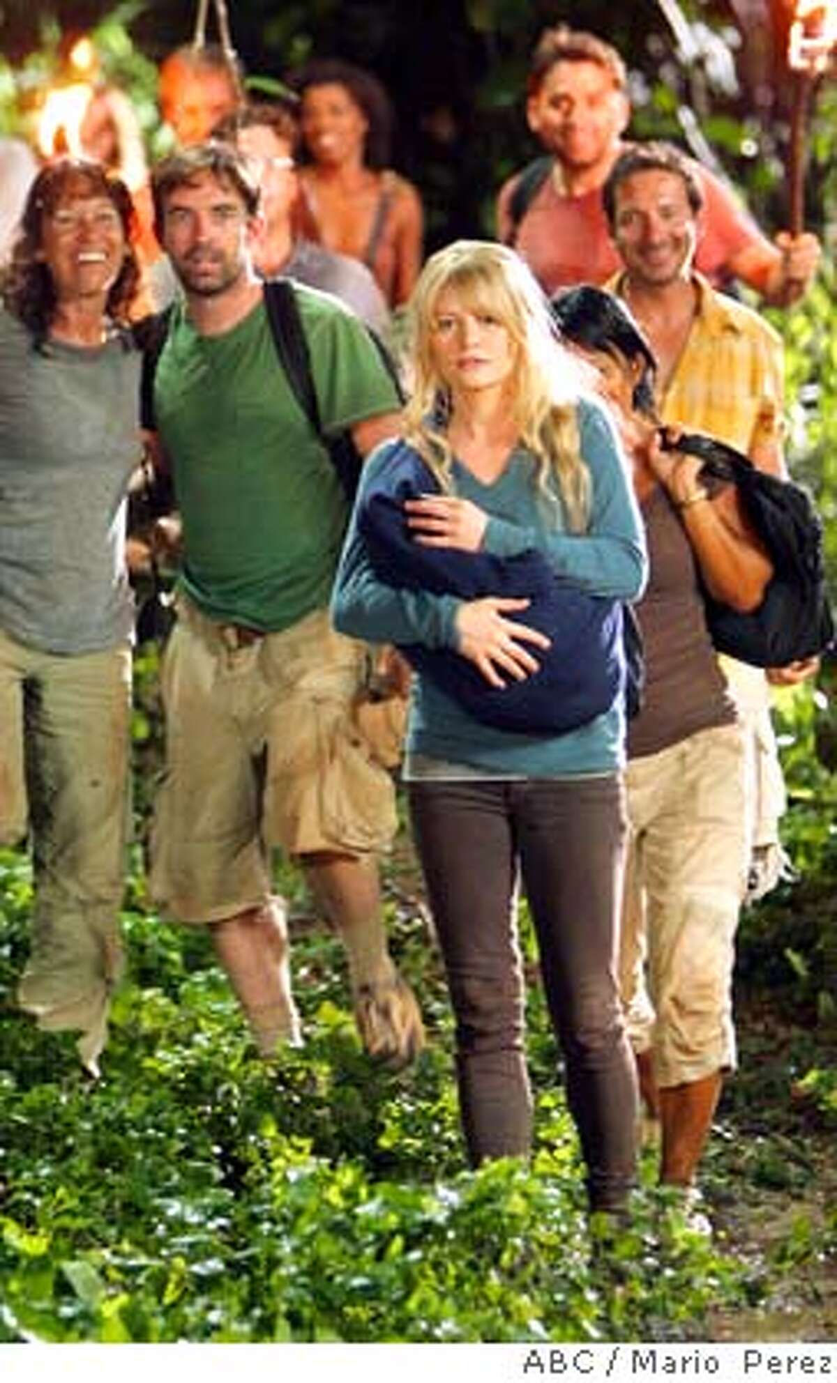 **REPLACES PREVIOUS NYET370 HIGHER RES IMAGE** In this photo released by ABC shows a scene from the season premiere episode, of "Lost" title "The Beginning of the End," feeling that their rescue is close at hand, the survivors don't know whether to believe Charlie's final message that the people claiming to liberate them are not who they seem to be. (AP Photo/Mario Perez,ABC) Ran on: 01-30-2008 Season 4 of ABCs Lost will not disappoint avid fans, but ABC is trying to bring in new viewers by offering catch-up screenings of the Season 3 finale and a recap show of Lost stories and characters from the past three seasons. Season 4 is shaping up to be as fast-paced as the second half of Season 3.