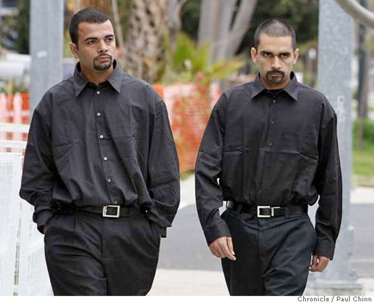 Sunny Dhaliwal (left) escorts his brother Kulbir, one of the two brothers injured in the tiger attack, from funeral services for 17-year-old Carlos Sousa, Jr. in San Jose, Calif. on Tuesday, Jan. 8, 2008. Sousa was killed in the Christmas Day tiger attack at the San Francisco Zoo. PAUL CHINN/The Chronicle **Sunny Dhaliwal, Kulbir MANDATORY CREDIT FOR PHOTOGRAPHER AND S.F. CHRONICLE/NO SALES - MAGS OUT