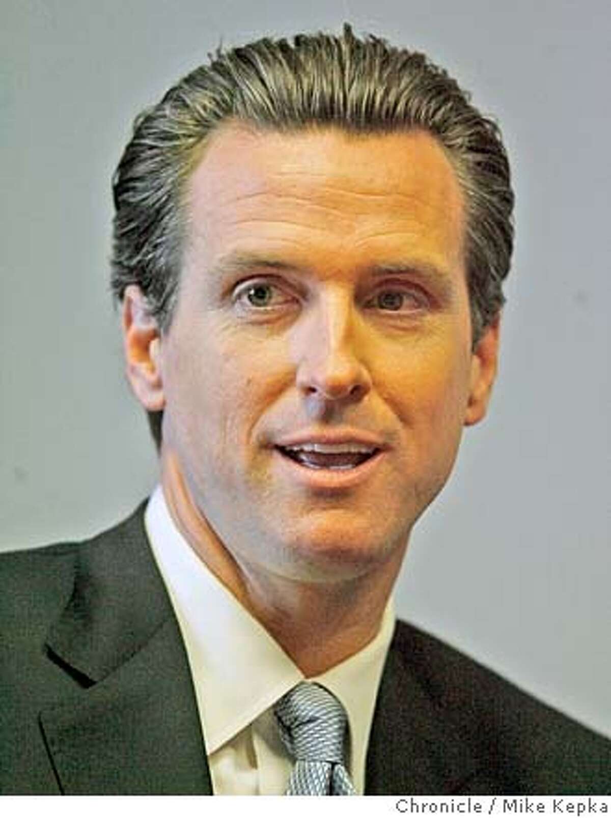 San Francisco Mayor Gavin Newsom meets with members of the San Francisco Chronicle's editorial board Thursday October, 18, 2007. Mike Kepka / The Chronicle Photo taken on 10/18/07, in San Francisco, CA, USA Ran on: 10-27-2007 San Francisco Mayor Gavin Newsom MANDATORY CREDIT FOR PHOTOG AND SAN FRANCISCO CHRONICLE/NO SALES-MAGS OUT