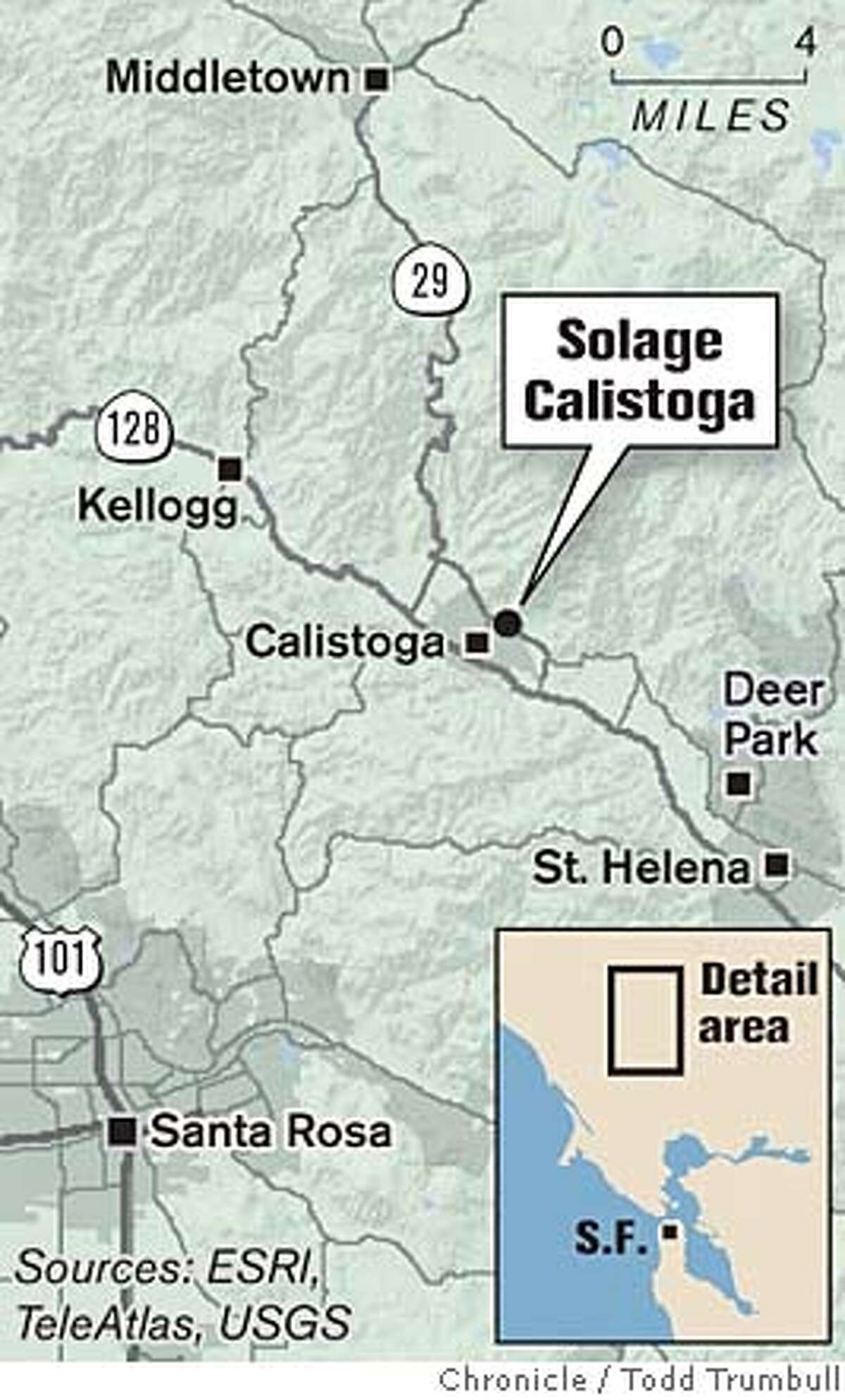 Solage Calistoga. Chronicle photo by Todd Trumbull