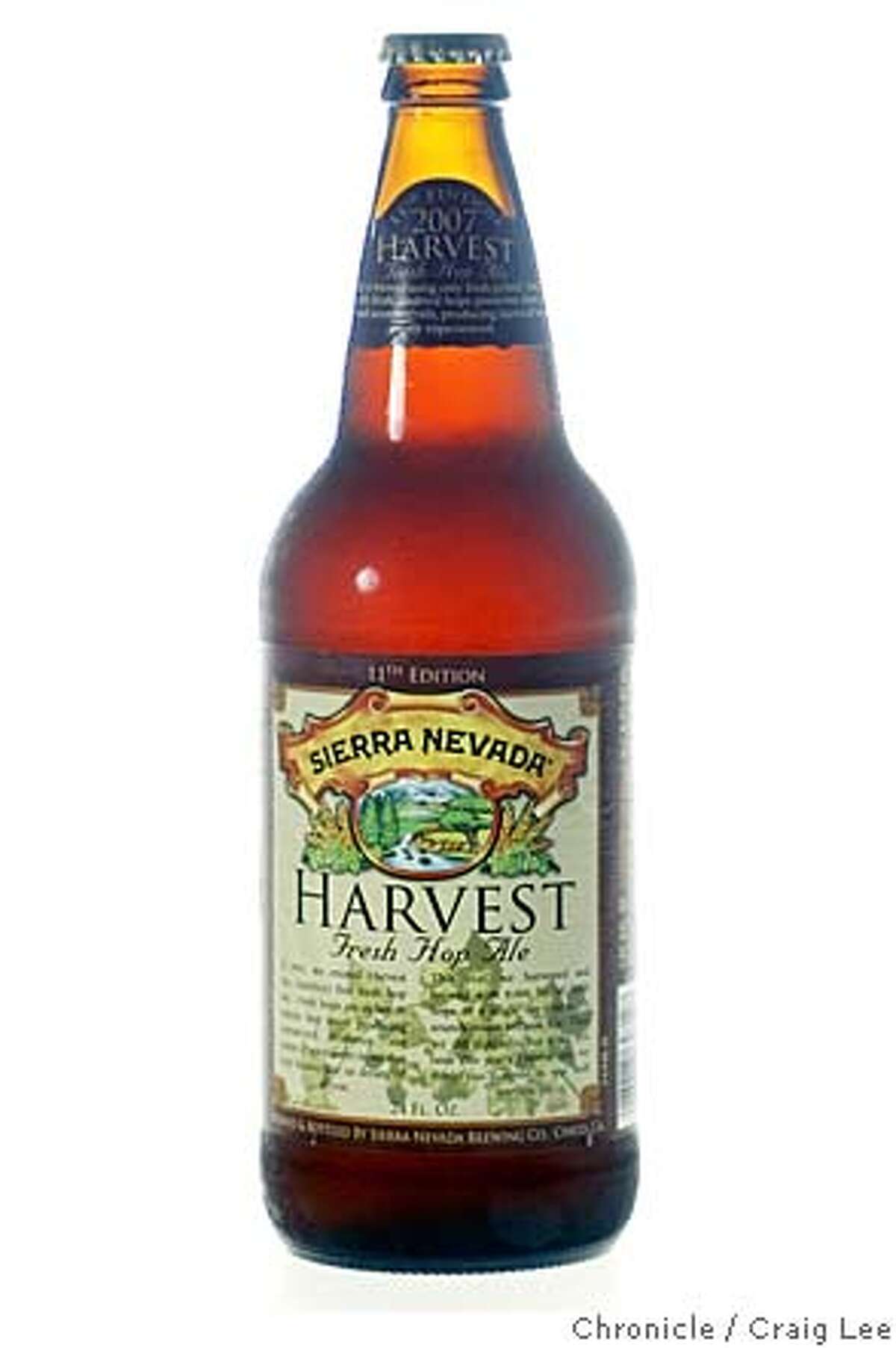 BEER26_001_cl.JPG Photo of a bottle of Sierra Nevada Harvest Fresh Hop Ale. on 10/23/07 in San Francisco. photo by Craig Lee / The Chronicle MANDATORY CREDIT FOR PHOTOG AND SF CHRONICLE/NO SALES-MAGS OUT