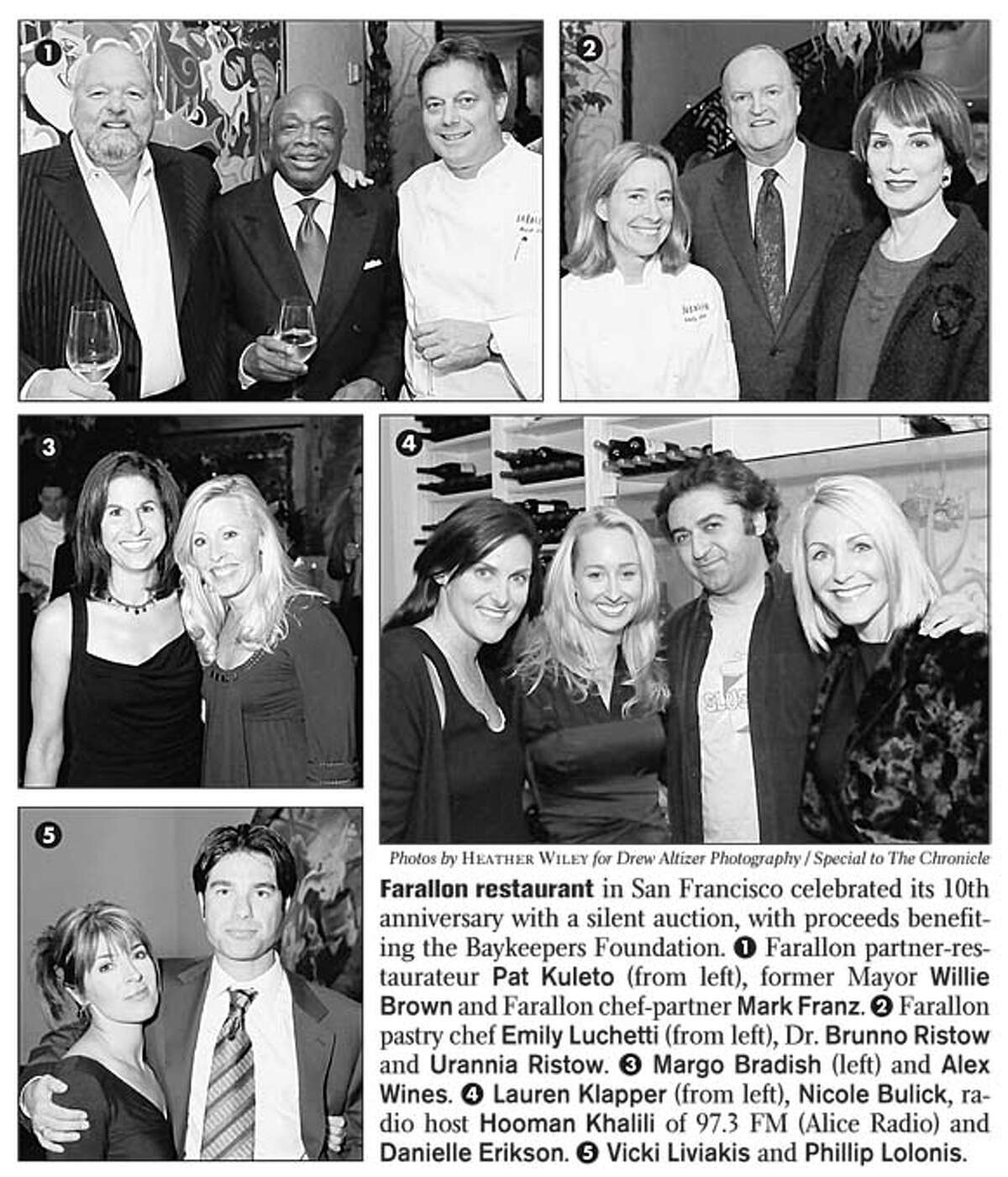 Farallon restaurant in San Francisco celebrated its 10th anniversary with a silent auction, with proceeds benefiting the Baykeepers Foundation. Photos by Heather Wiley for Drew Altizer Photography, special to the Chronicle