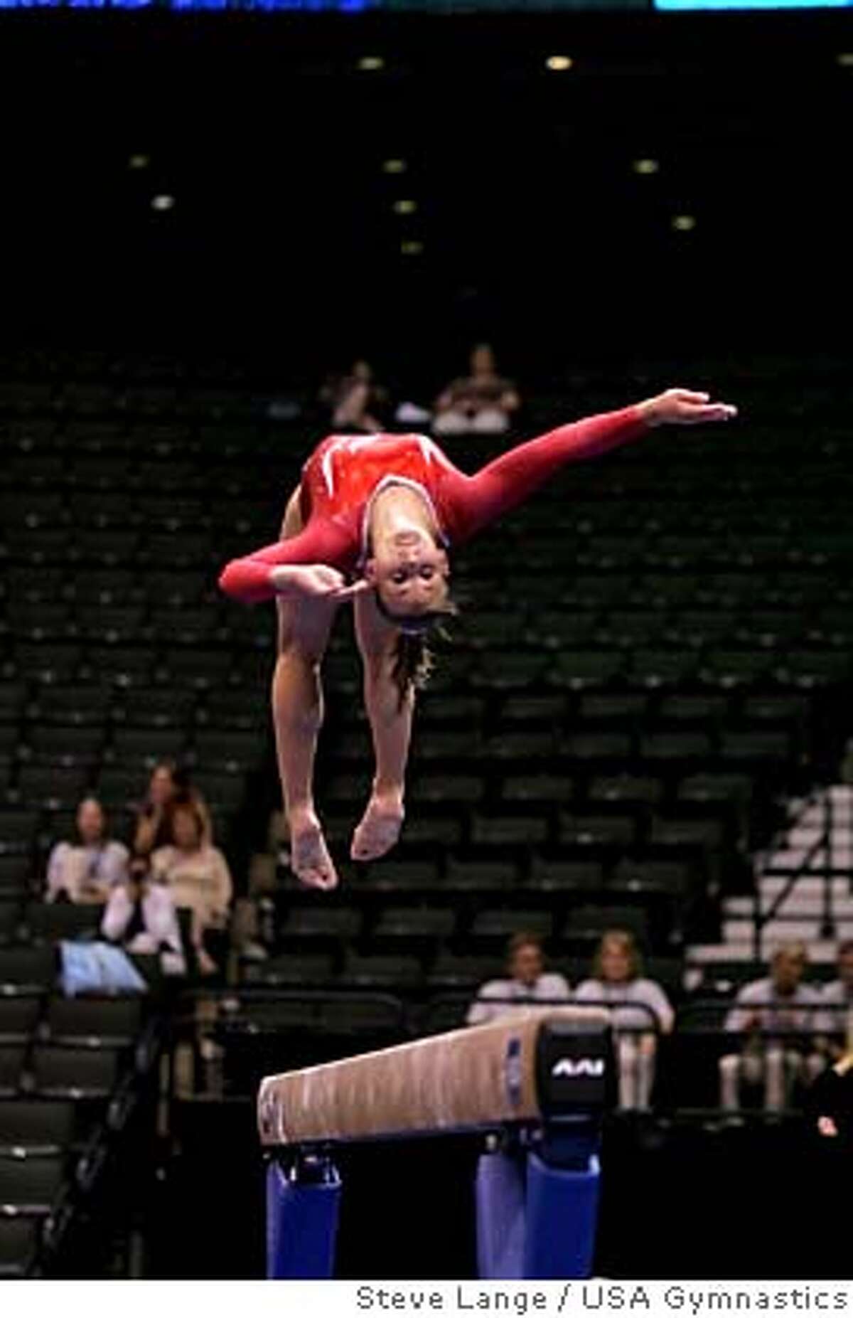 Gymnasts training for a bigger prize