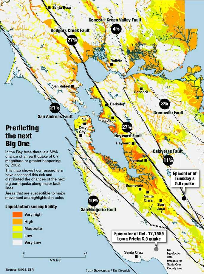 Calaveras Fault hit with nearly 40 aftershocks after 5.6 quake - SFGate