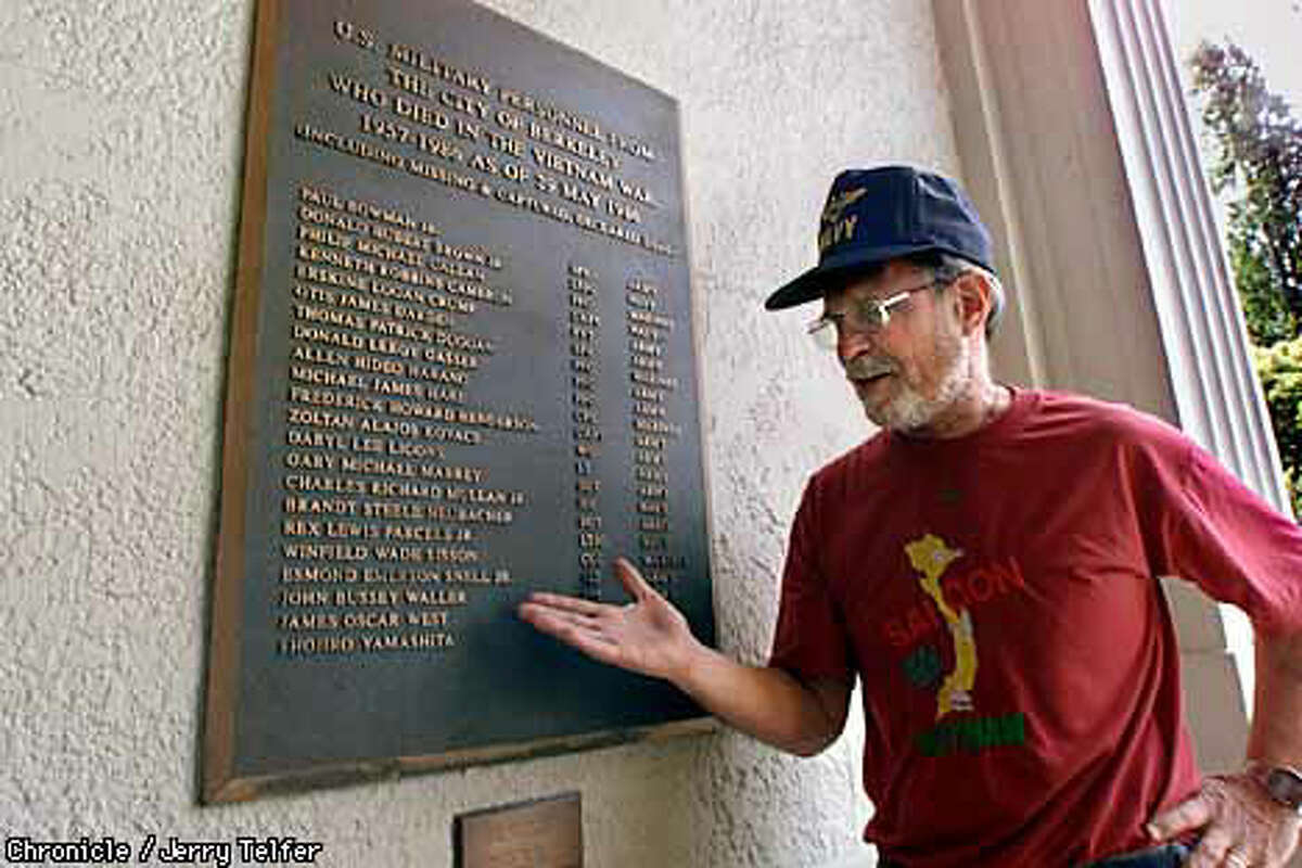 McDonald spearheaded Berkeley's drive for a plaque honoring the city's fallen, as well as an interactive Internet web site. Berkeley War Memorial Building - Berkeley, CA Chronicle Photo by Jerry Telfer