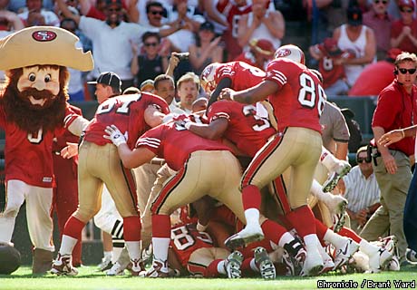 Garrison Hearst 96-yard OT TD on them Jets! #niners