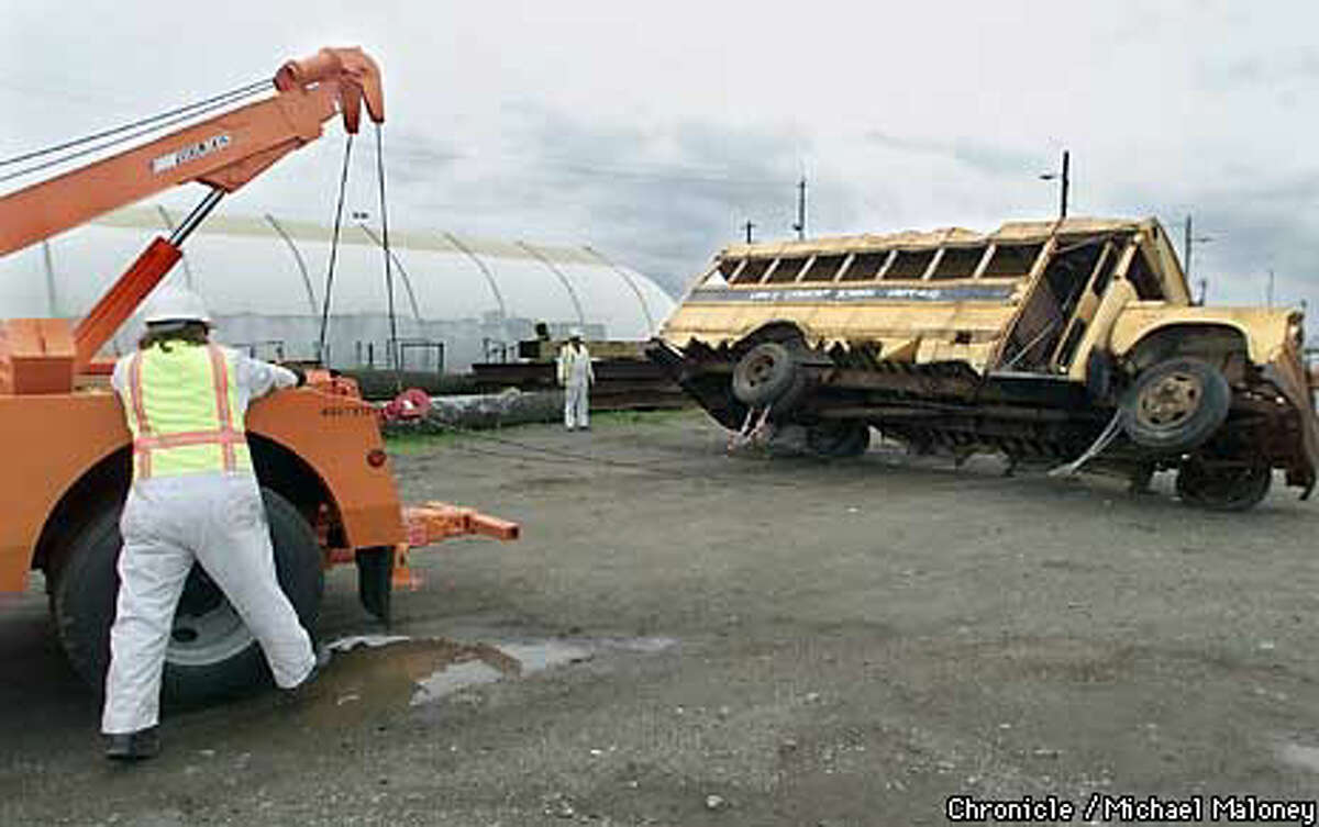 The Fine Art Of Flipping Over School Buses / Test for wouldbe Bay