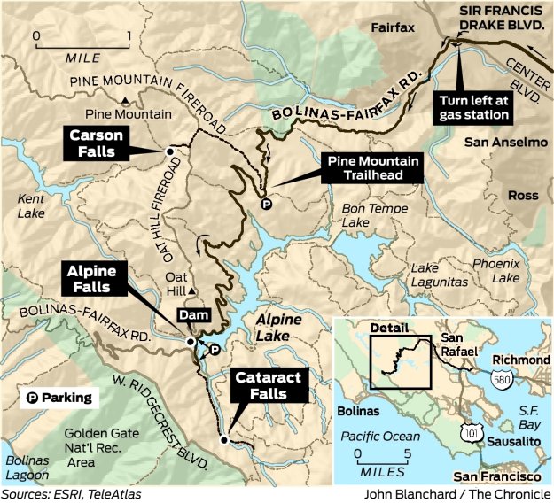 SUNDAY DRIVE: MARIN COUNTY'S THREE FALLS CRUISE