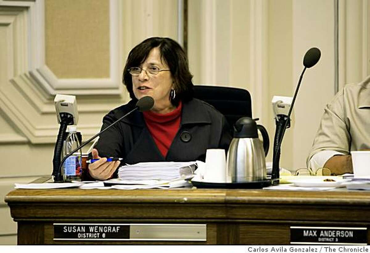 Berkeley City Council member, Susan Wengraf. Berkeley City Council meetings frequently last five hours, putting their ending time past midnight, the chambers are neither heated nor air-conditioned, the acoustics are so bad the council members cannot hear themselves bicker, and the endless public comments - about Rwanda, the CIA, free-form poetry, etc., continue. Worse, the council often pushes back controversial items to the end of the agenda in an attempt to wear down the public (and journalists), which she calls an attack on democracy. We�ll take a look at the anatomy of a Berkeley city council meeting.