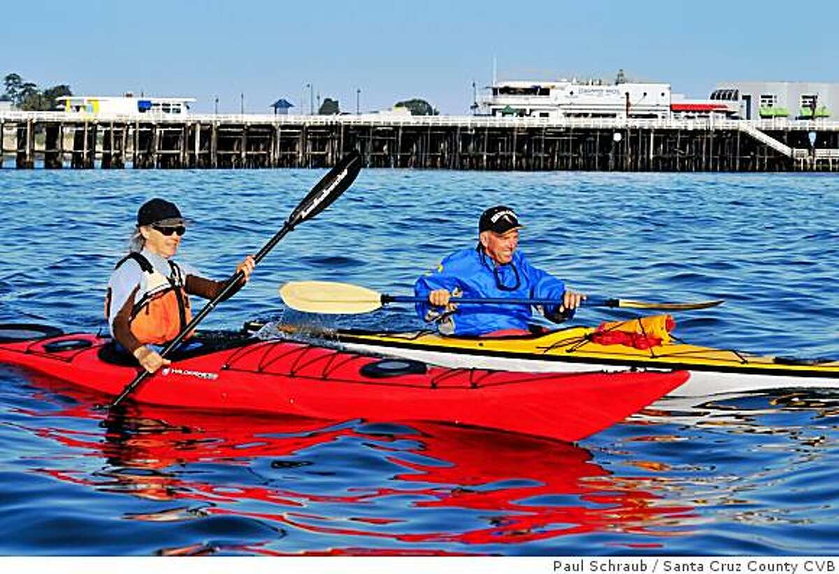 Whale sightings while kayaking off Monterey Bay