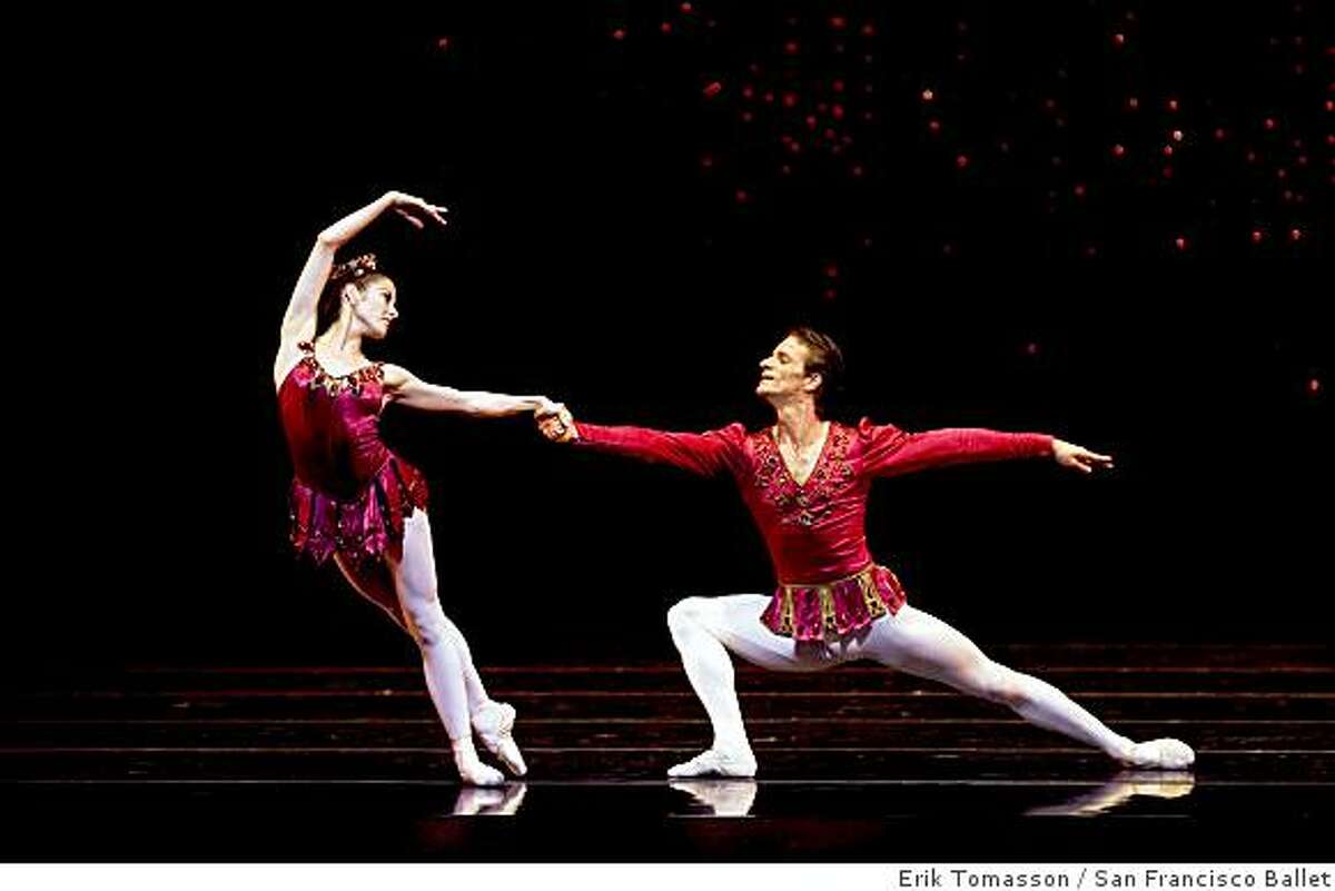 Vanessa Zahorian and Pascal Molat in "Rubies," from Balanchine's "Jewels"Vanessa Zahorian and Pascal Molat in Balanchine's "Rubies".