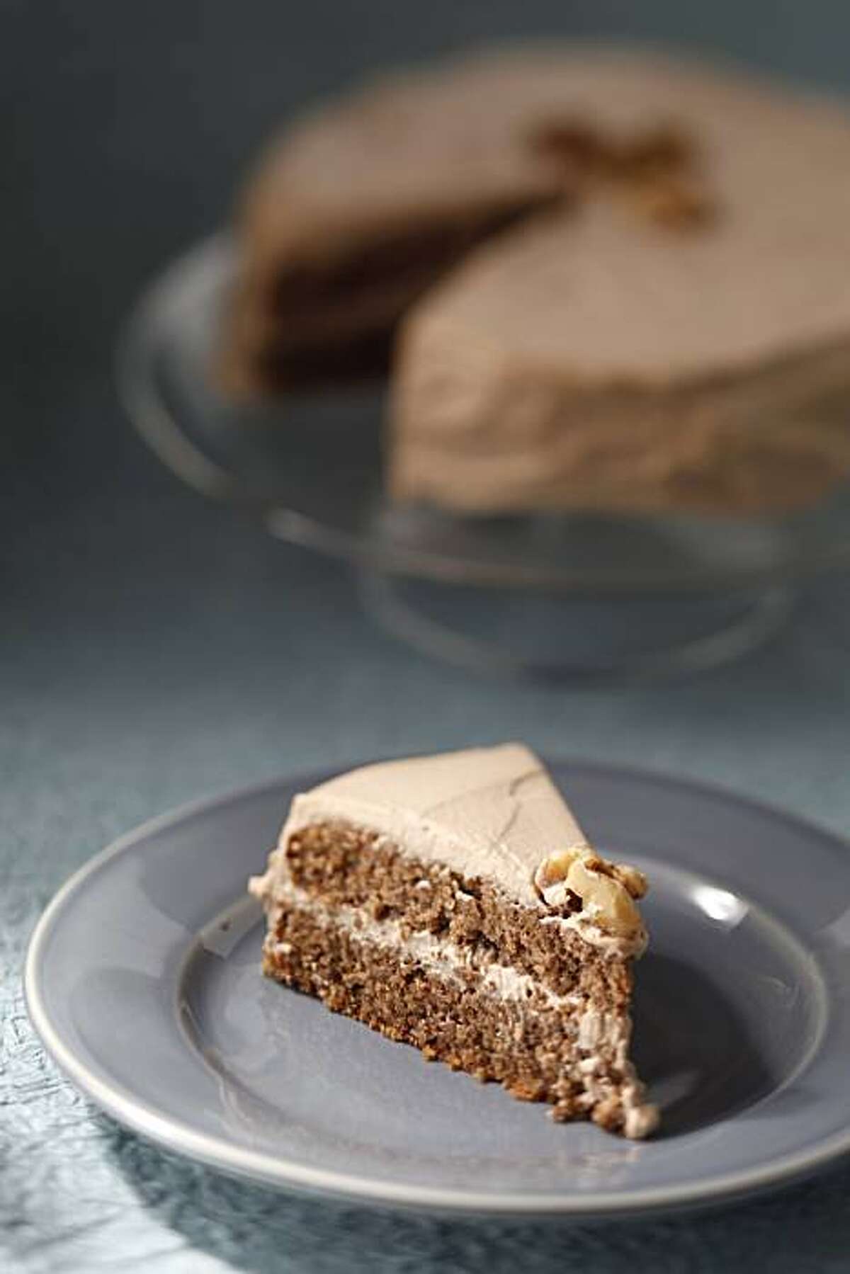 Making walnut cake for Thanksgiving