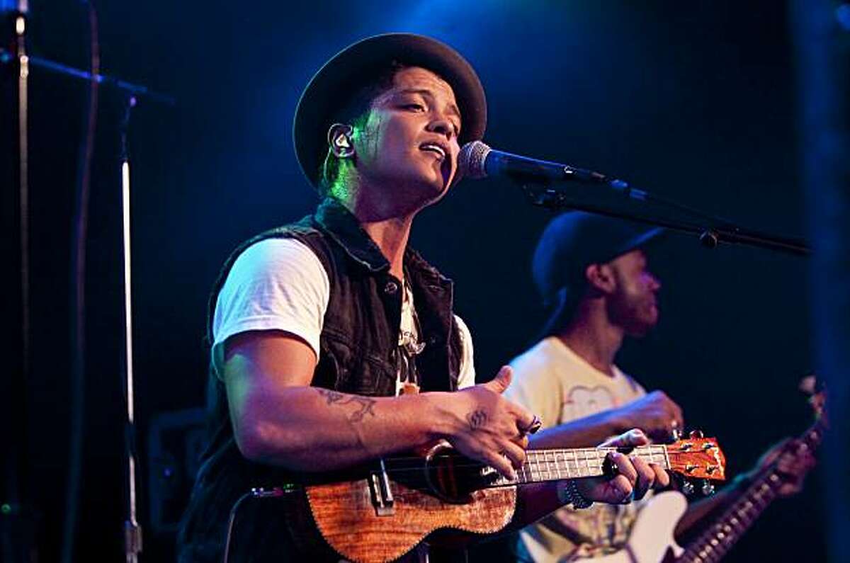 Bruno Mars performs at Slim's in San Francisco, Calif., on Tuesday, November 16, 2010.