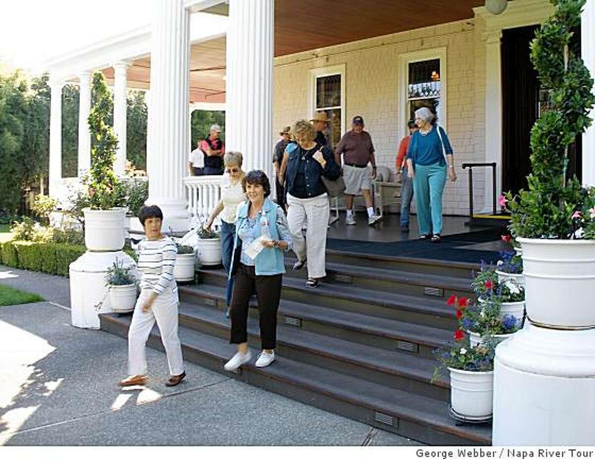 Churchill Manor is a 125-year-old mansion in Napa, now a B&B, that the tour visits.