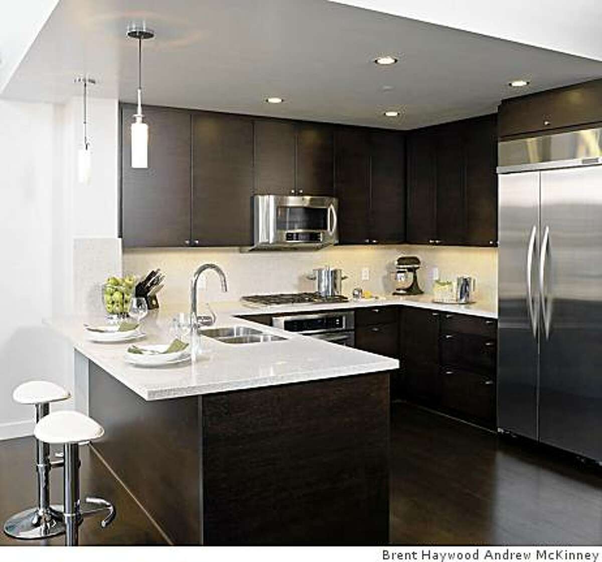 High-end appliance in kitchen of the the $2 million 8th-floor models of the Radiance, a 99-unit project in Misison BayPicture 021